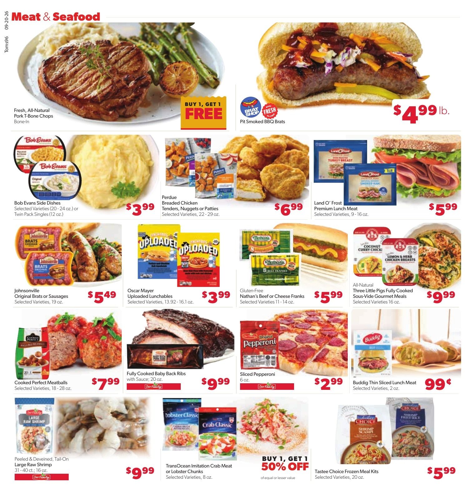 Tom's Food Center Weekly Ad September 20 - 26, 2026