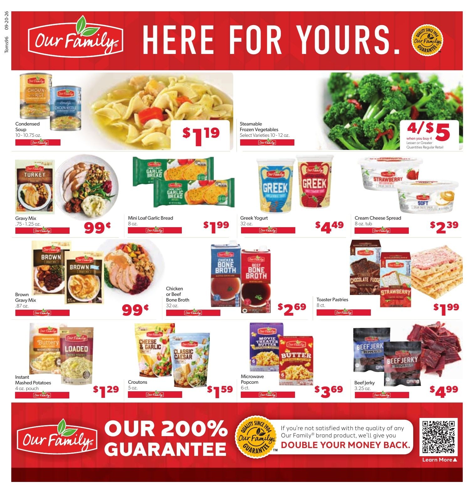 Tom's Food Center Weekly Ad September 20 - 26, 2026