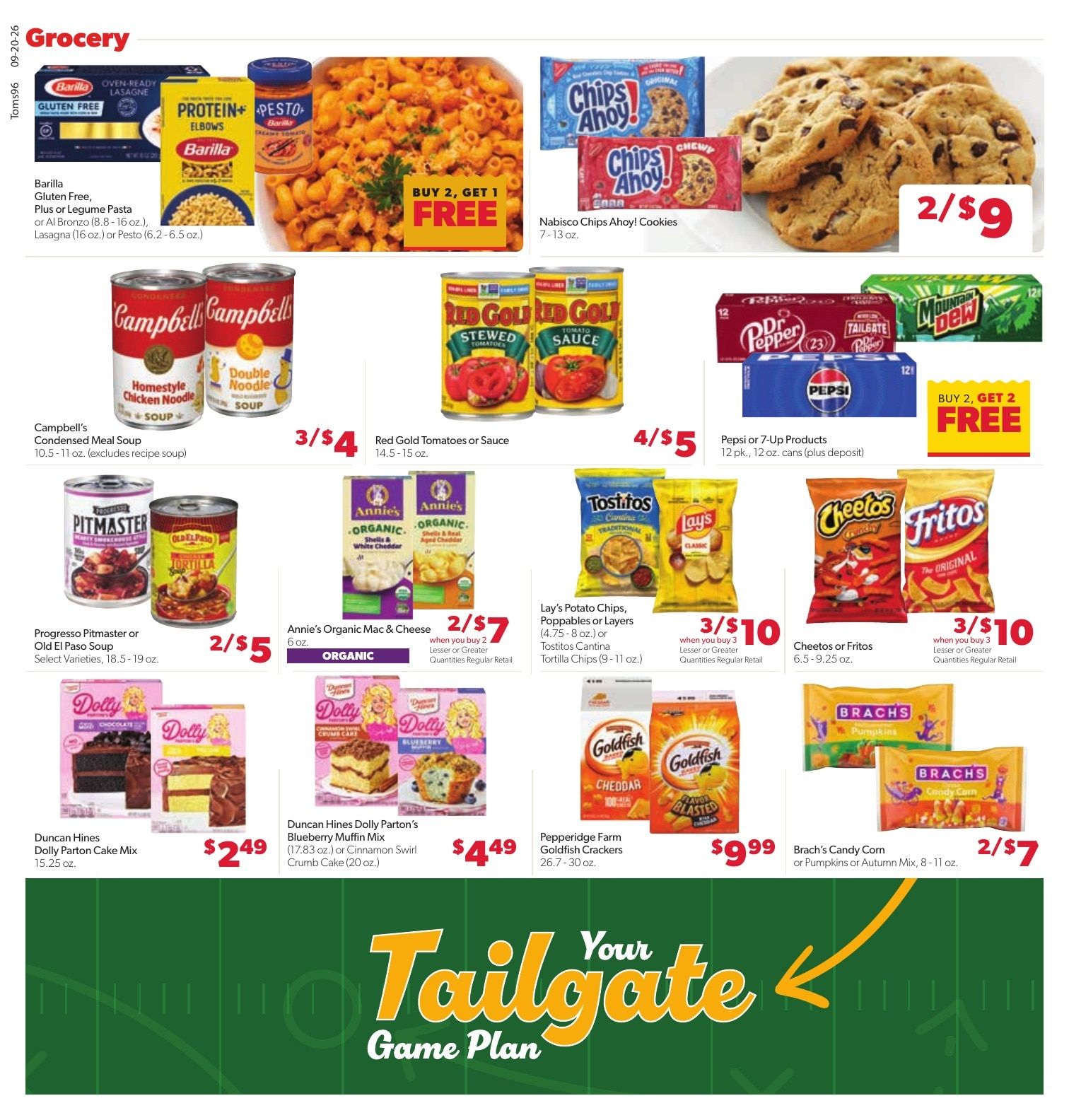 Tom's Food Center Weekly Ad September 20 - 26, 2026