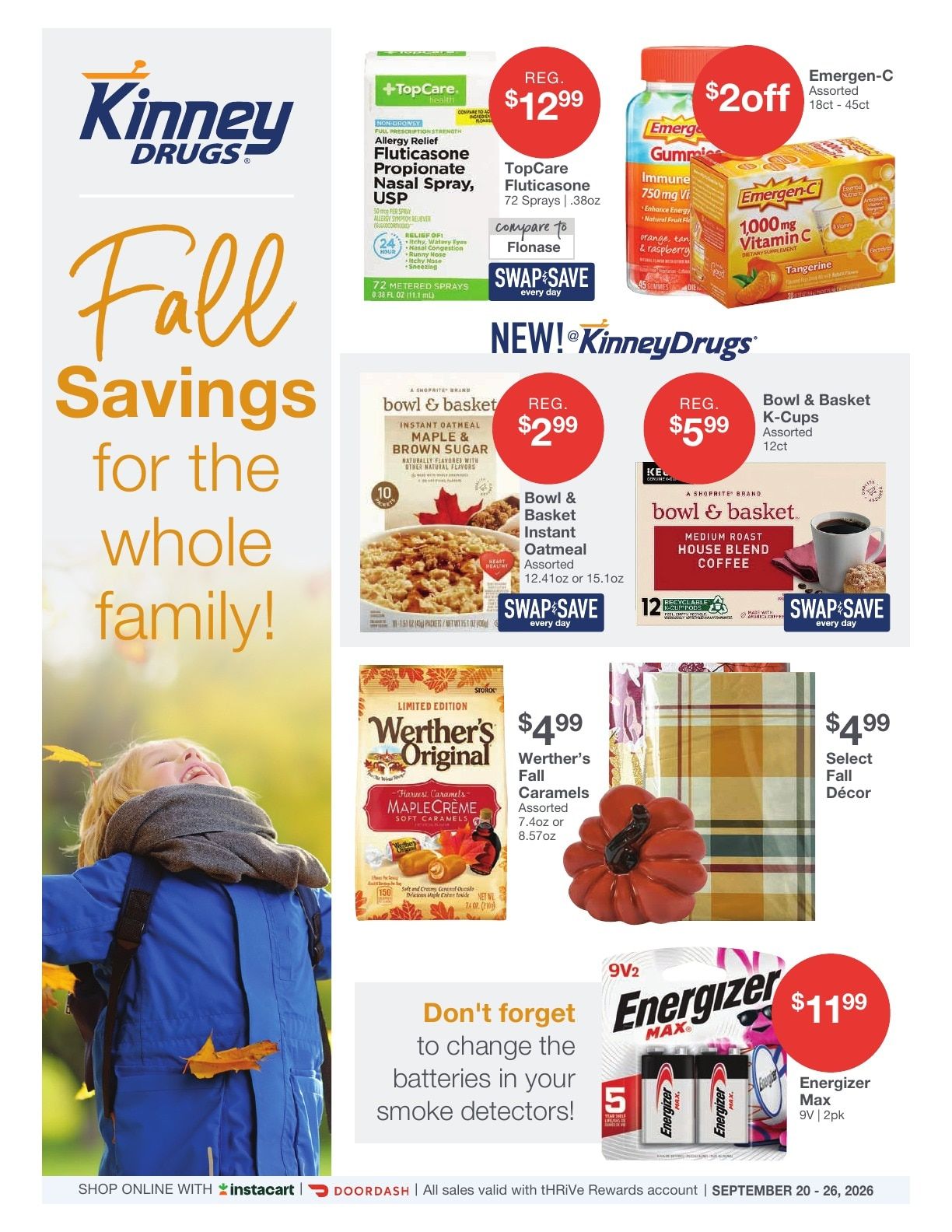 Kinney Drugs Weekly Ad September 20 - 26, 2026