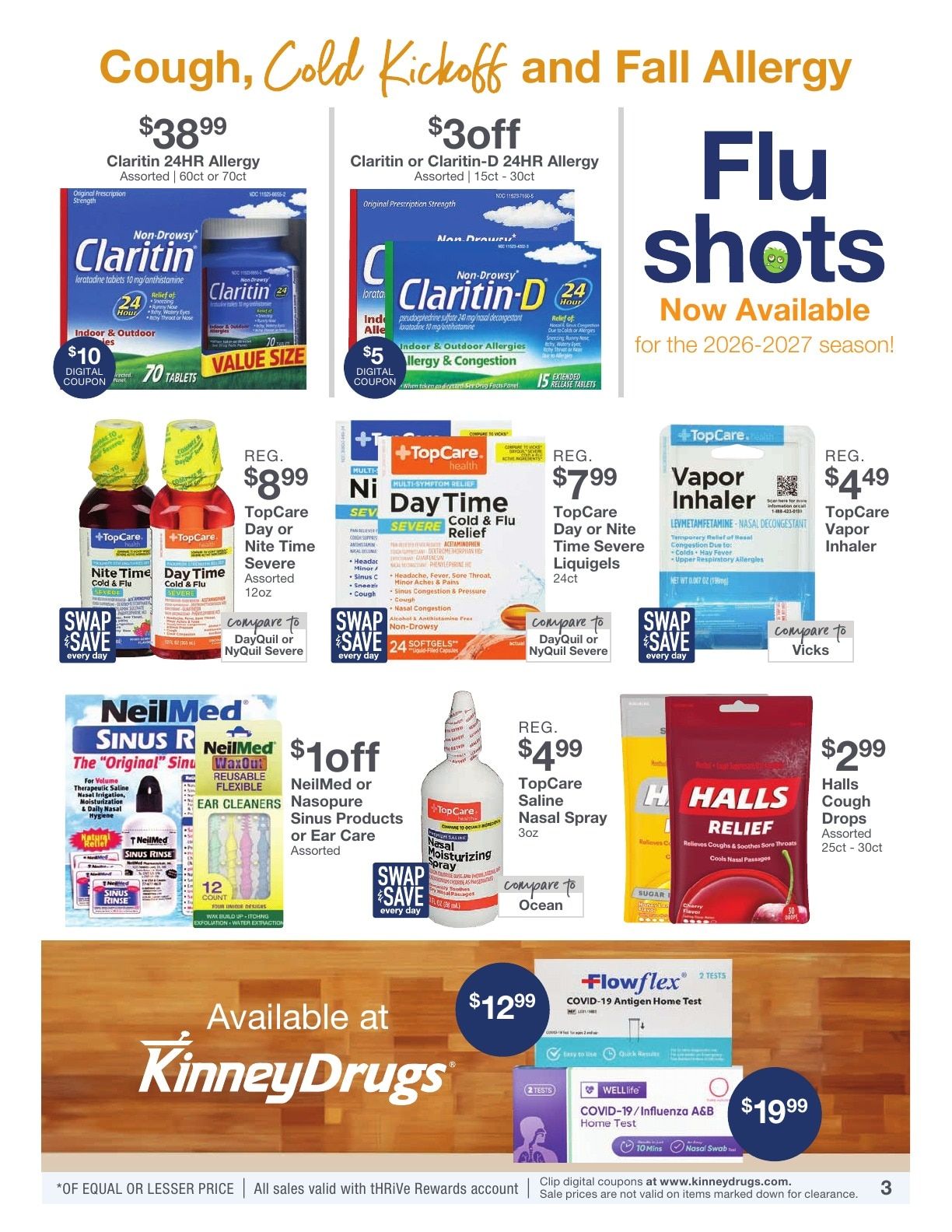 Kinney Drugs Weekly Ad September 20 - 26, 2026