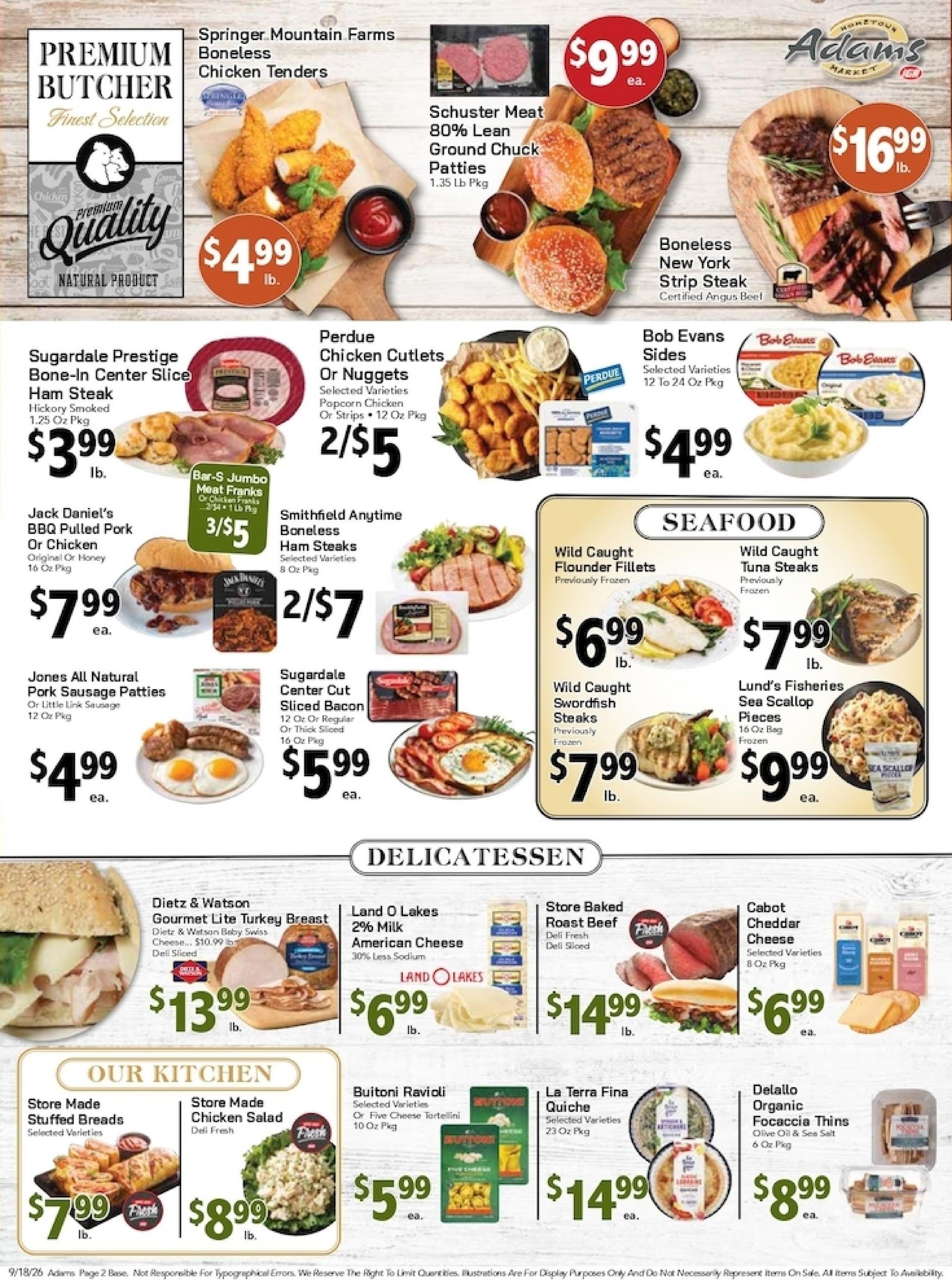 Adams Hometown Market (Waterbury Area, CT) Weekly Ad September 18 - 24, 2026
