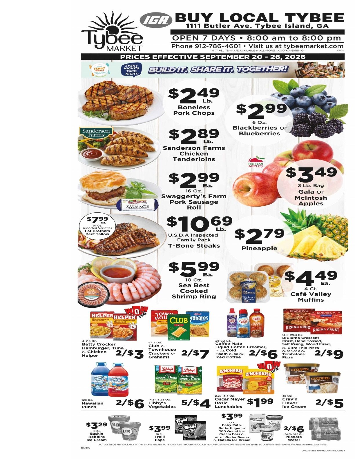 Tybee Market Weekly Ad September 20 - 26, 2026