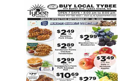 Tybee Market Weekly Ad September 20 - 26, 2026