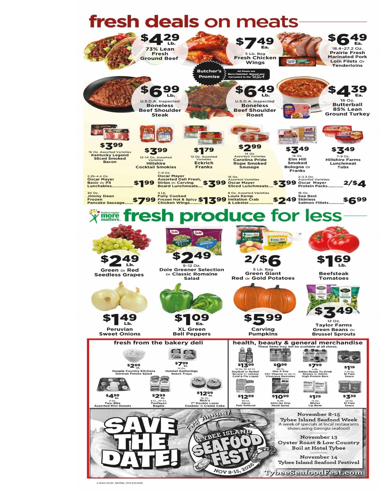 Tybee Market Weekly Ad September 20 - 26, 2026