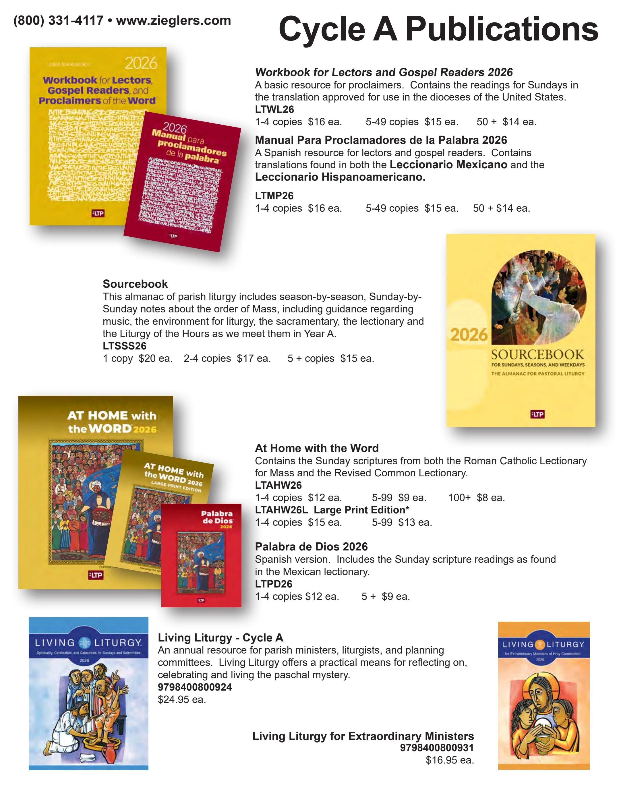 F.C. Ziegler Co. Church Goods Catalog Weekly Ad January 1, 2026 - December 31, 2027