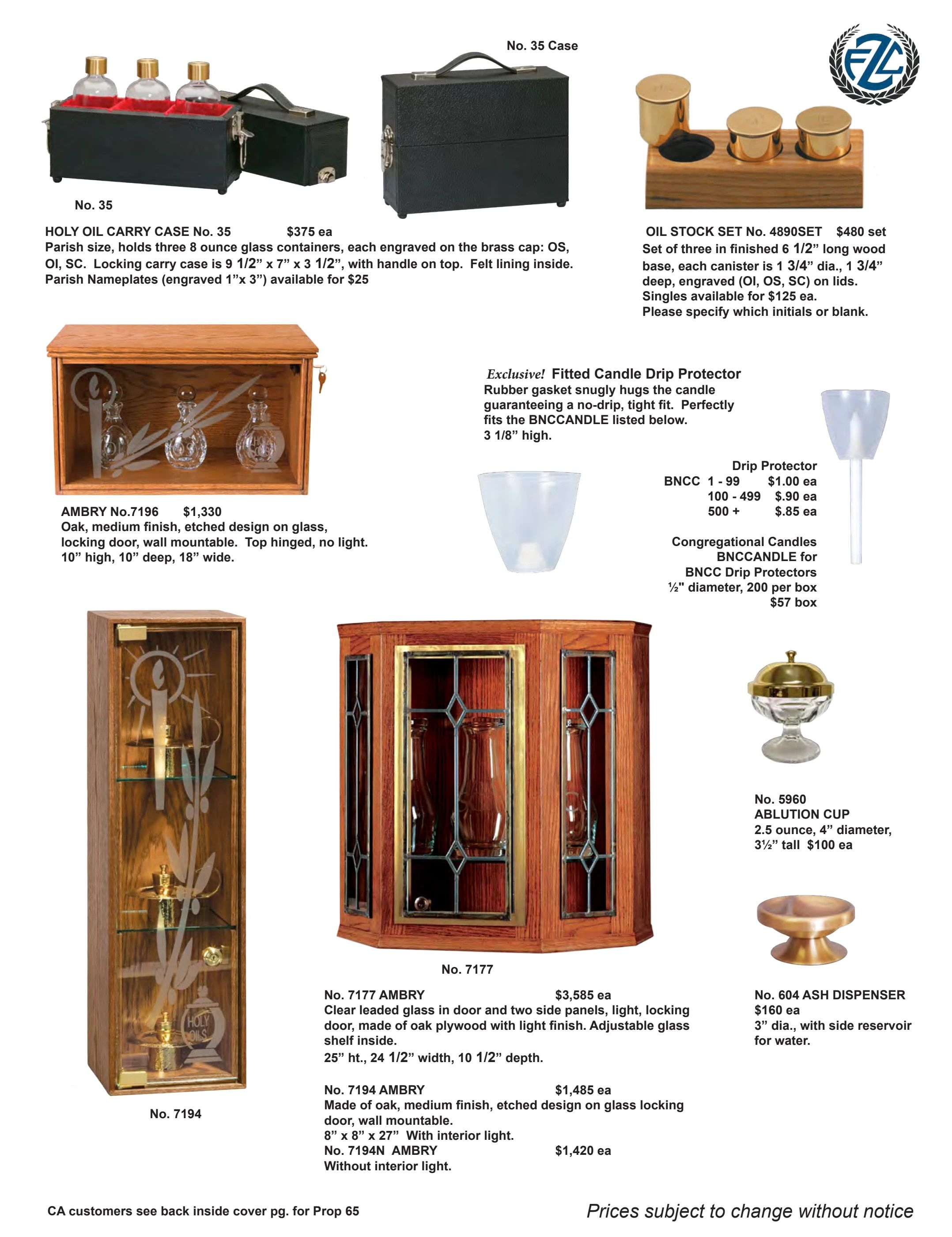 F.C. Ziegler Co. Church Goods Catalog Weekly Ad January 1, 2026 - December 31, 2027