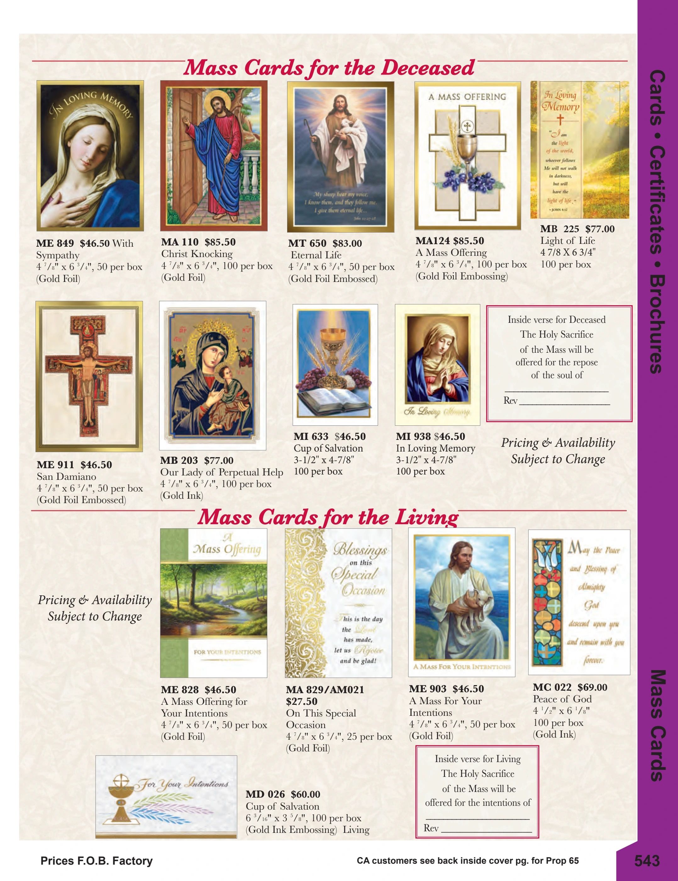 F.C. Ziegler Co. Church Goods Catalog Weekly Ad January 1, 2026 - December 31, 2027