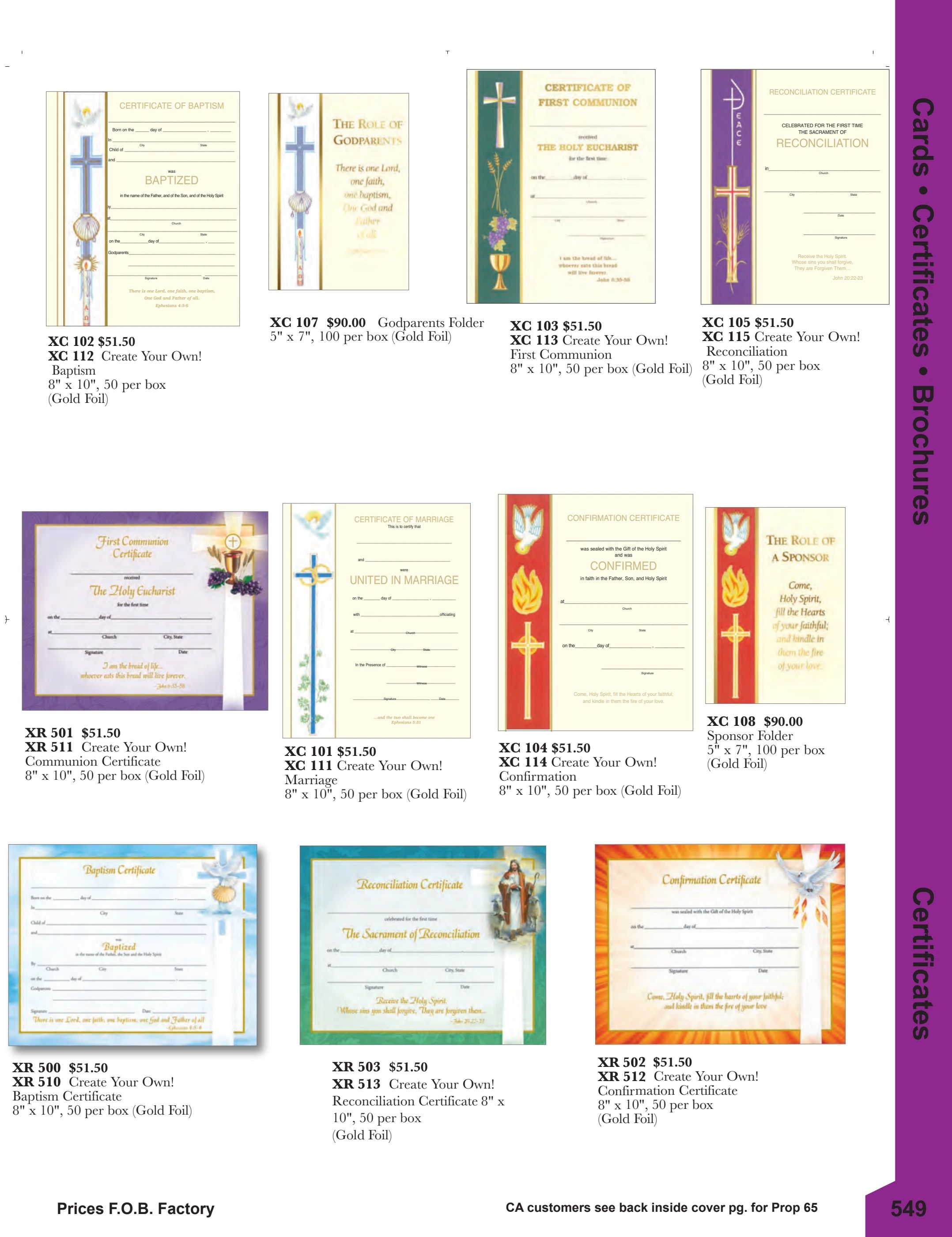F.C. Ziegler Co. Church Goods Catalog Weekly Ad January 1, 2026 - December 31, 2027
