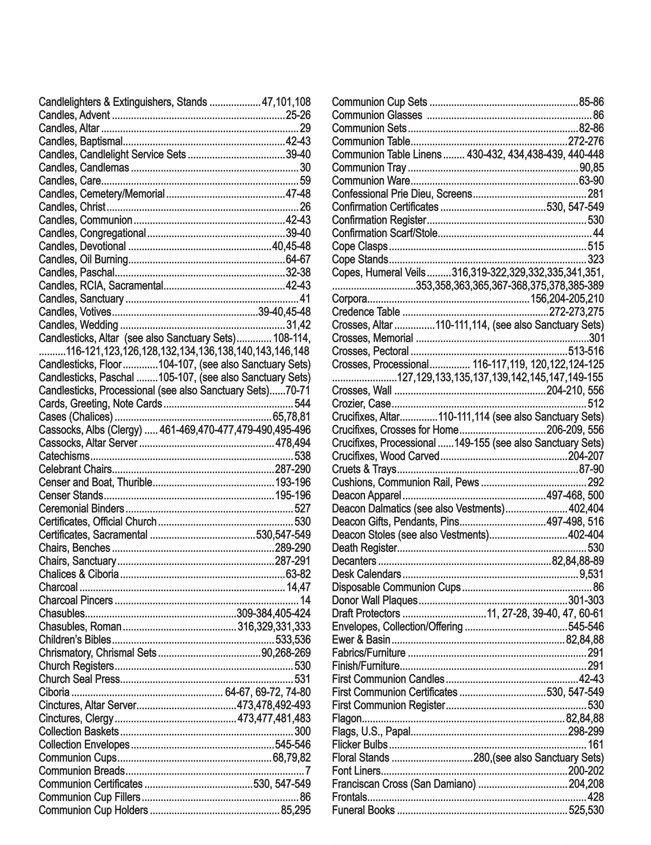 F.C. Ziegler Co. Church Goods Catalog Weekly Ad January 1, 2026 - December 31, 2027