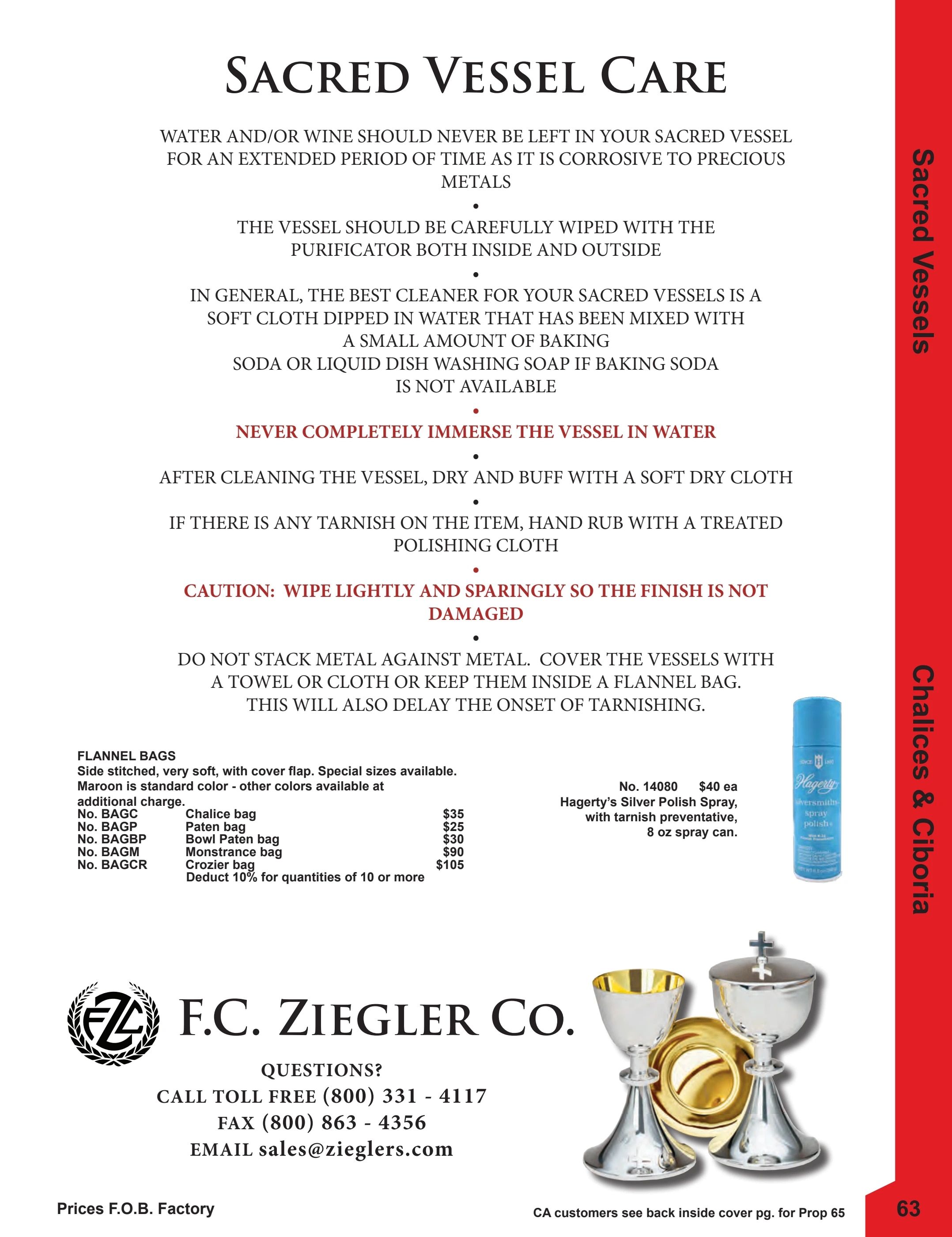 F.C. Ziegler Co. Church Goods Catalog Weekly Ad January 1, 2026 - December 31, 2027