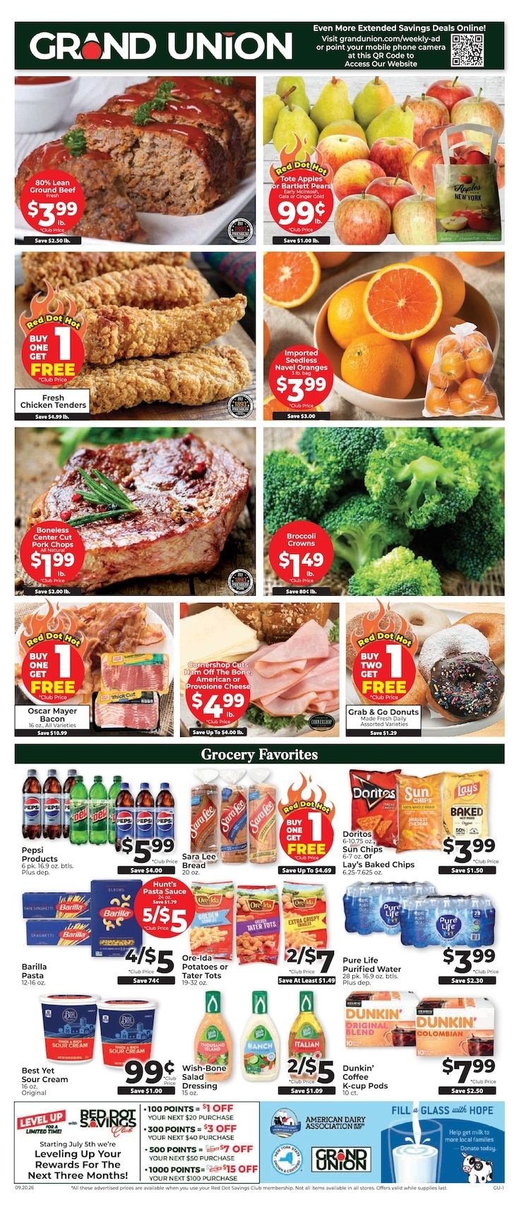 Grand Union (Rutland, VT) Weekly Ad September 20 - 26, 2026