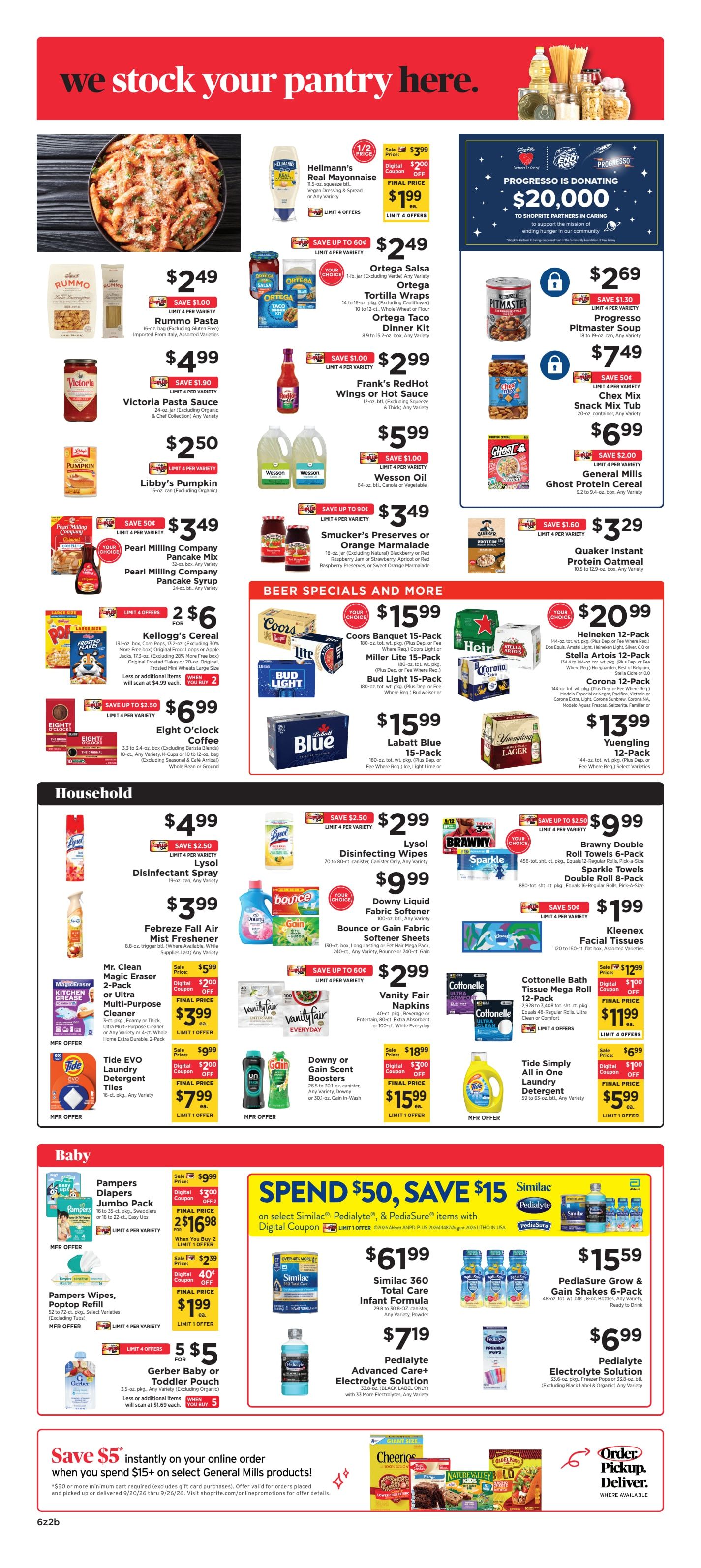 ShopRite (318 Lloyd Rd, Aberdeen, NJ) Weekly Ad September 20 - 26, 2026