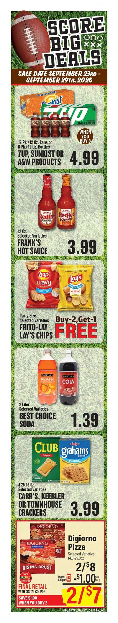 Market Basket (Many, LA) Weekly Ad September 23 - 29, 2026