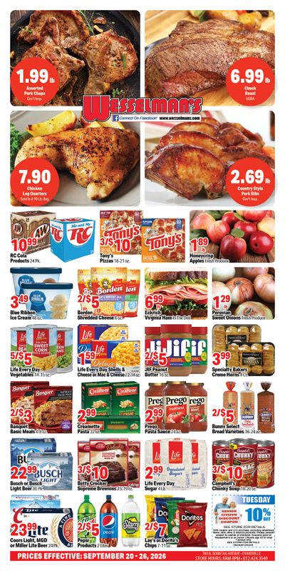 Wesselman's Weekly Ad September 23 - 29, 2026