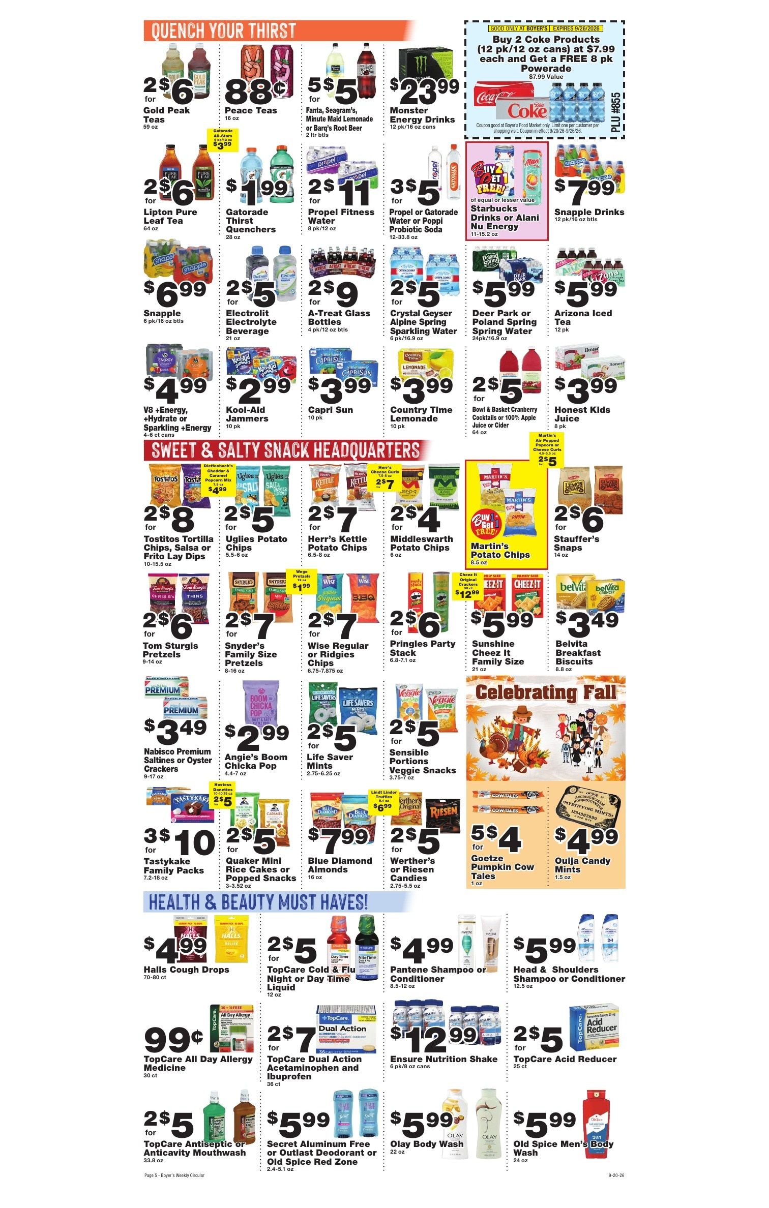 Boyer's Food Markets Weekly Ad September 20 - 26, 2026