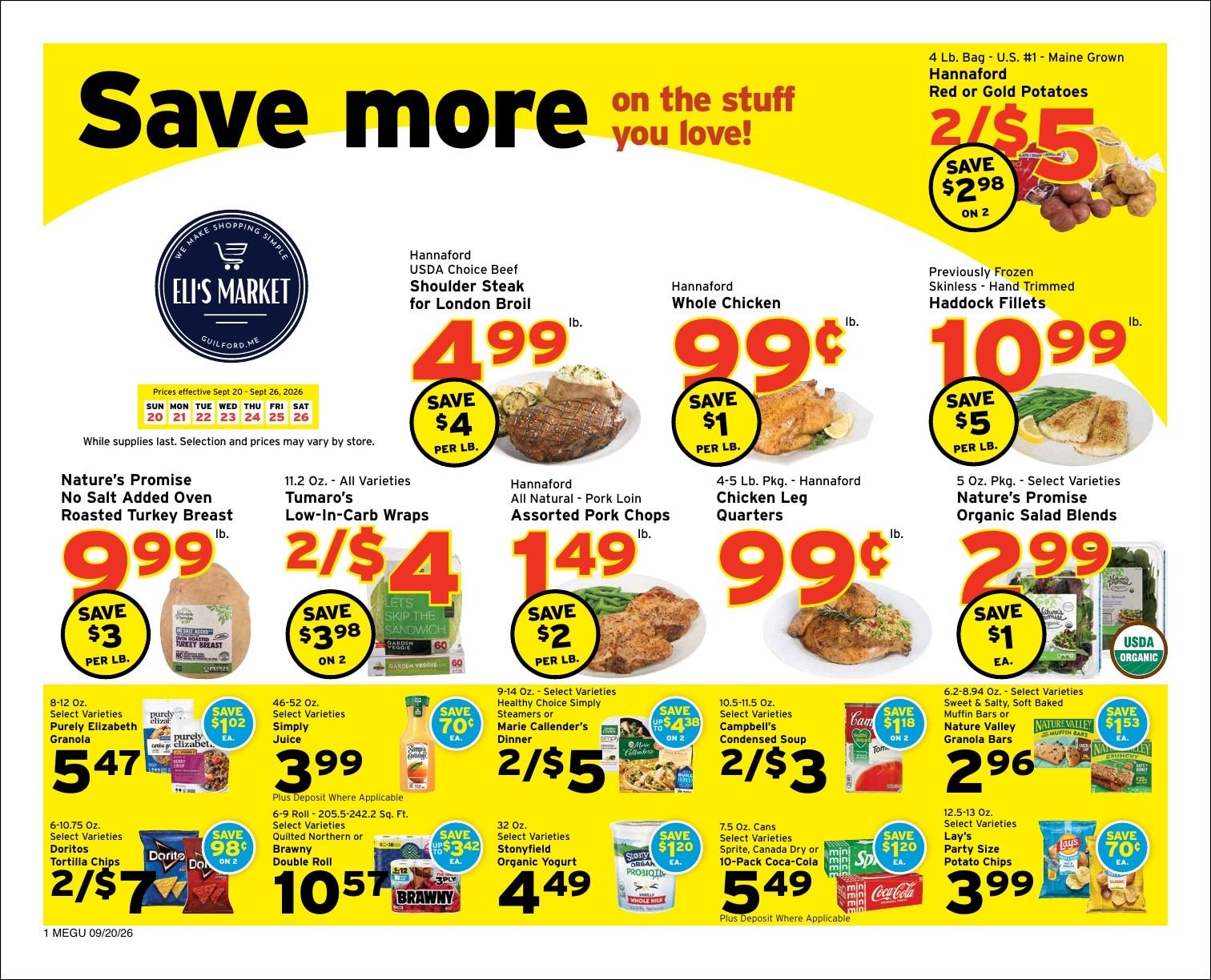 Eli's Market Weekly Ad September 20 - 26, 2026