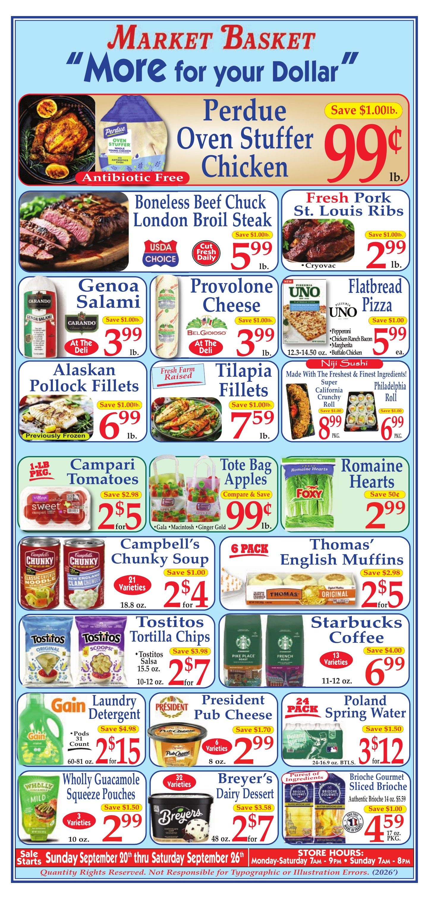 Market Basket Weekly Ad September 20 - 26, 2026