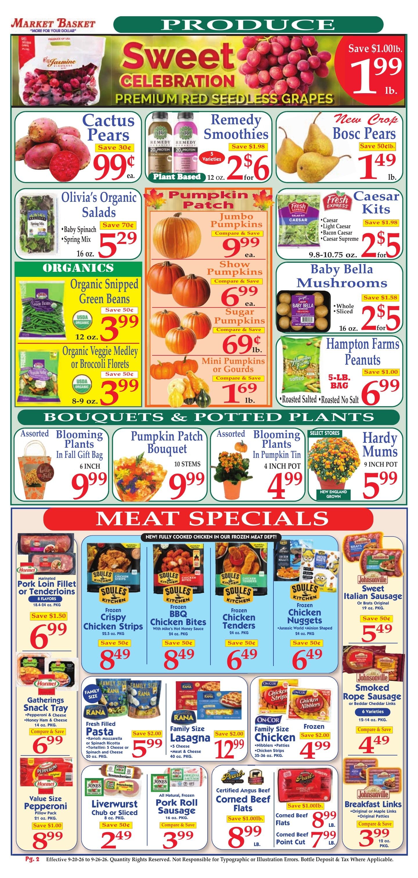 Market Basket Weekly Ad September 20 - 26, 2026