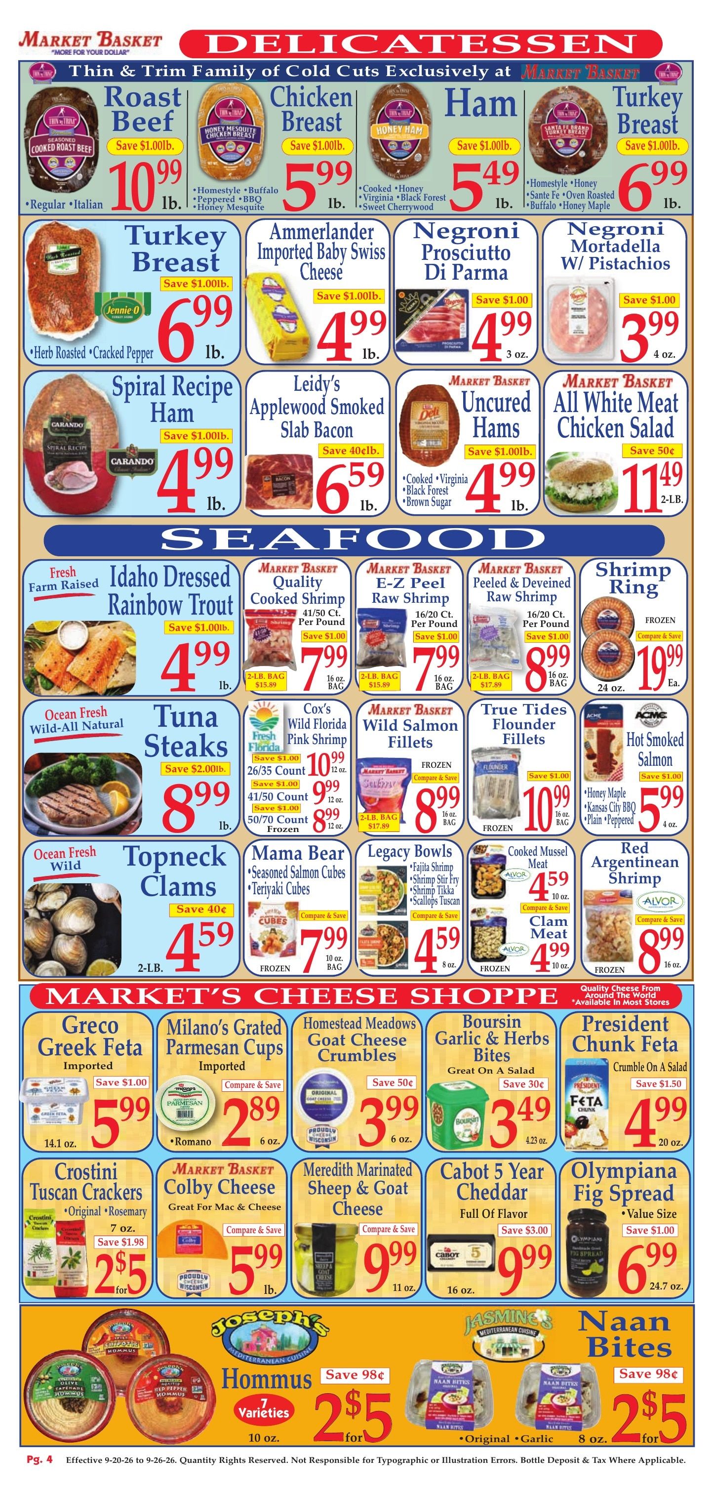 Market Basket Weekly Ad September 20 - 26, 2026