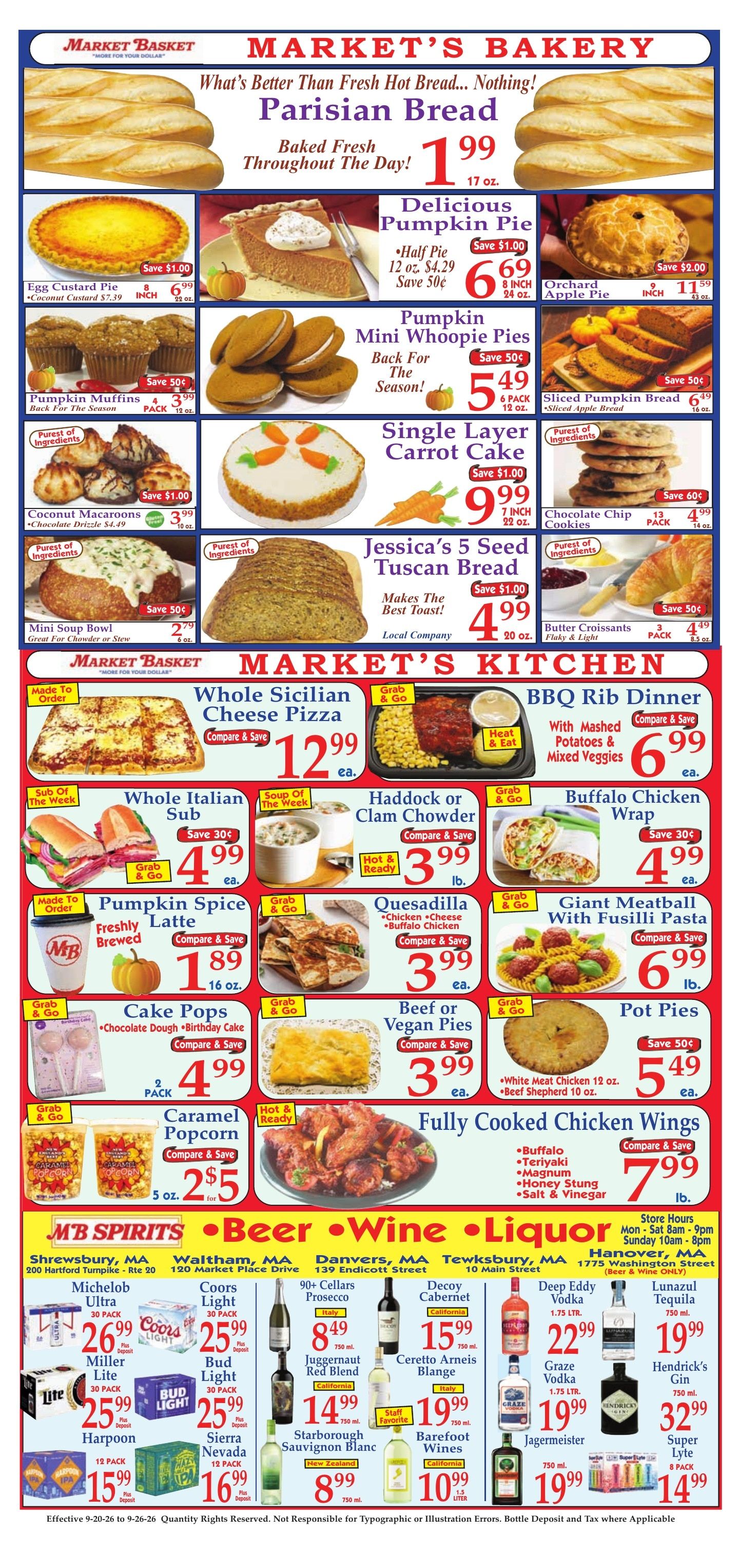 Market Basket Weekly Ad September 20 - 26, 2026