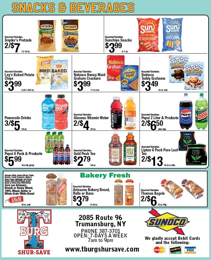 T-Burg Shur Save Weekly Ad September 20 - 26, 2026