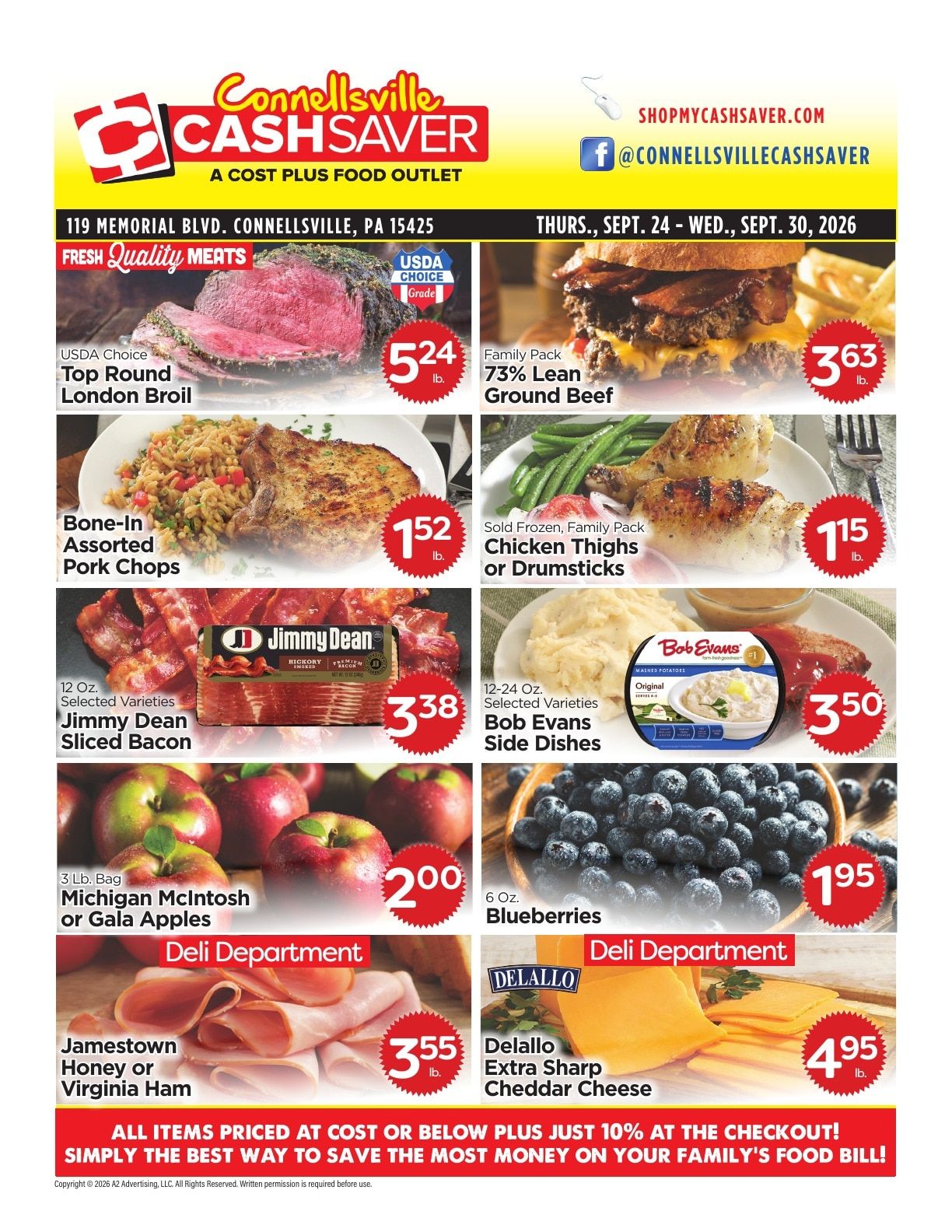 Cash Saver Connellsville Weekly Ad September 24 - 30, 2026