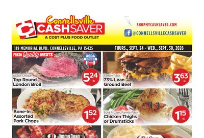 Cash Saver Connellsville Weekly Ad September 24 - 30, 2026