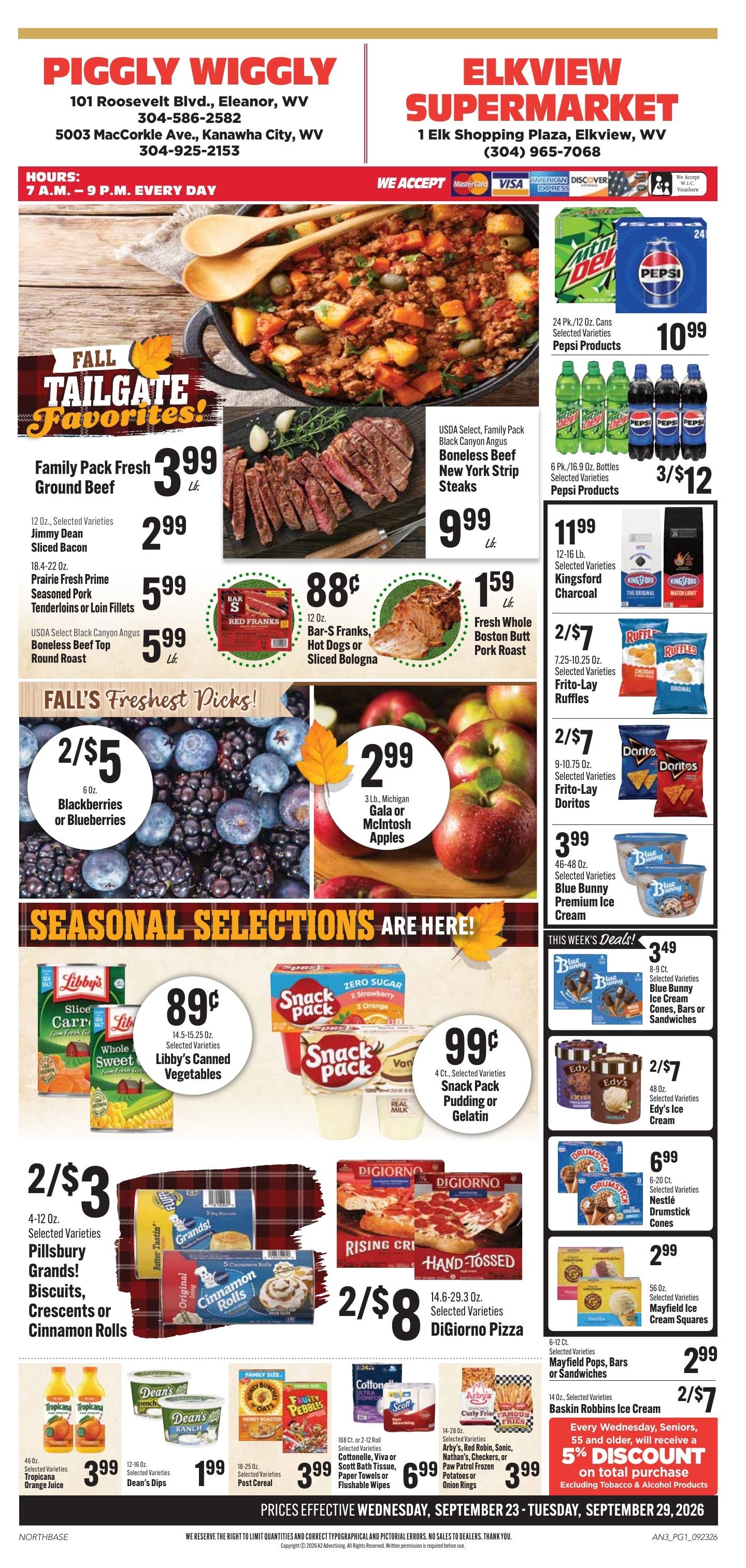 Big Chimney Supermarket Weekly Ad September 23 - 29, 2026