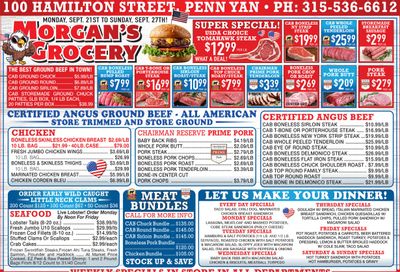 Morgan's Grocery Weekly Ad September 21 - 27, 2026