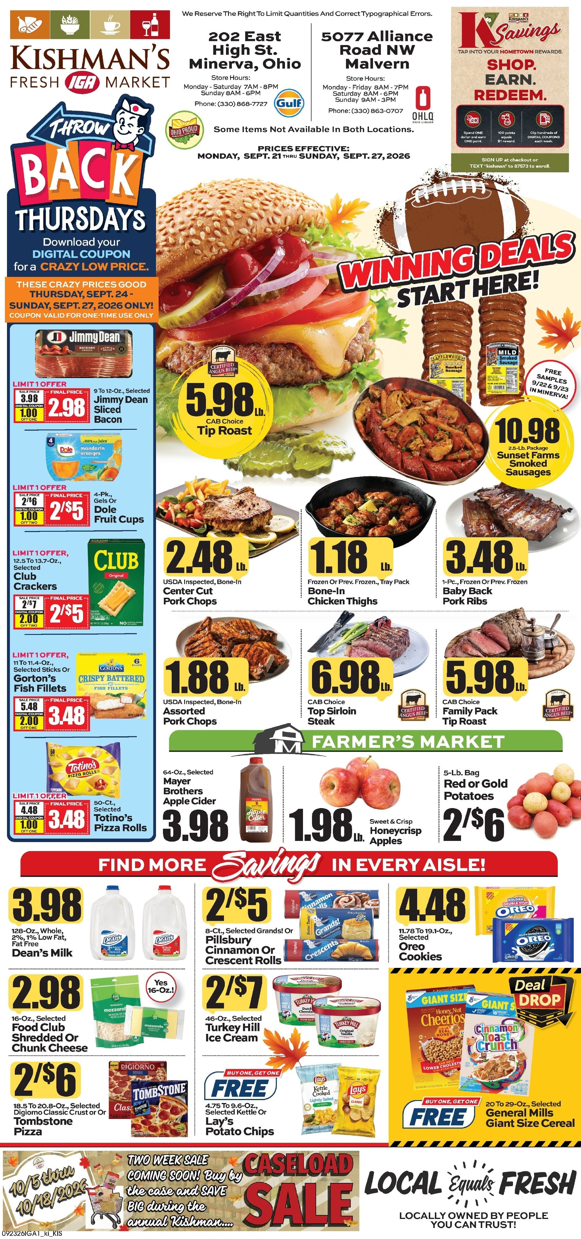 Kishman's IGA Weekly Ad September 21 - 27, 2026