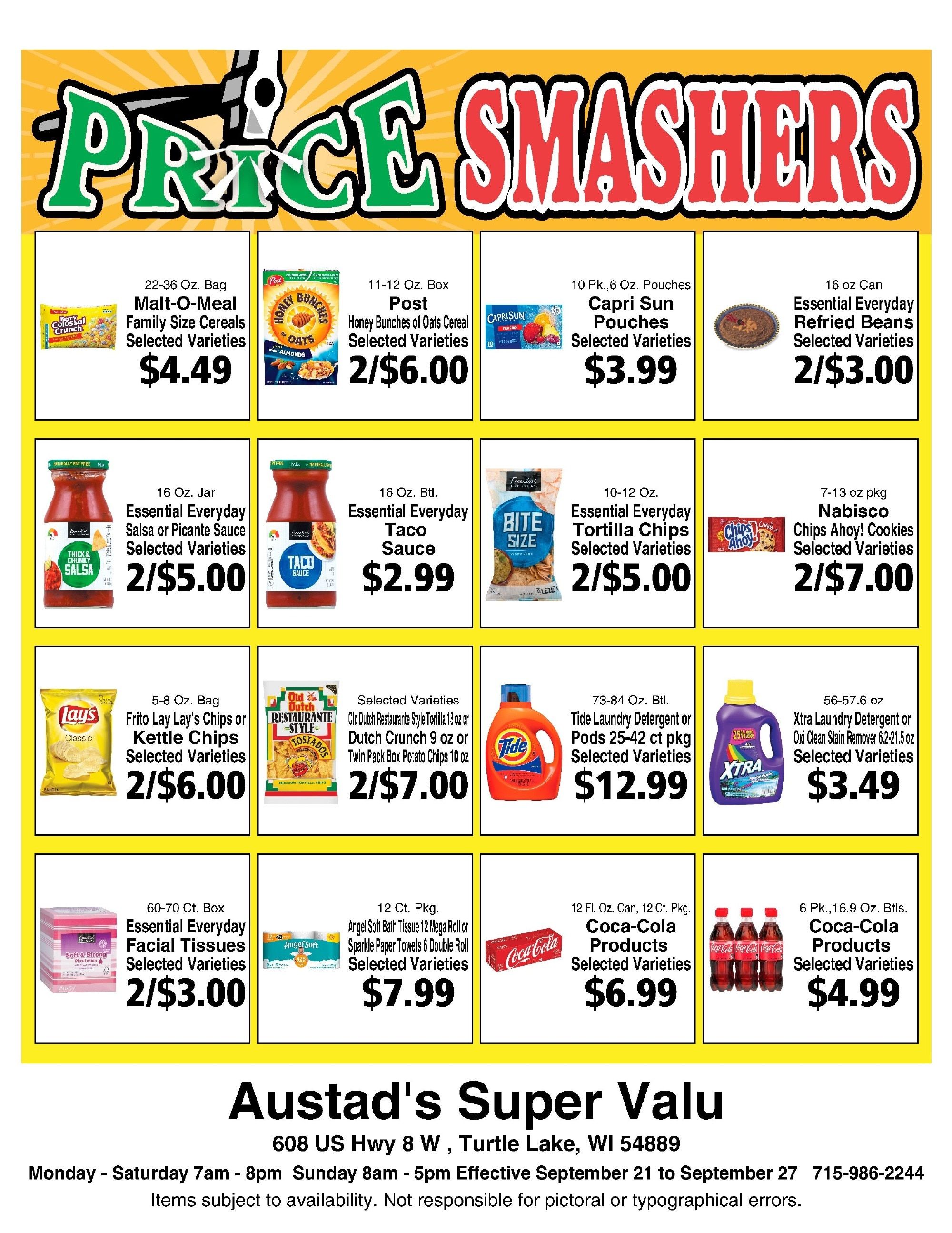 Austad's Supervalu Weekly Ad September 21 - 27, 2026
