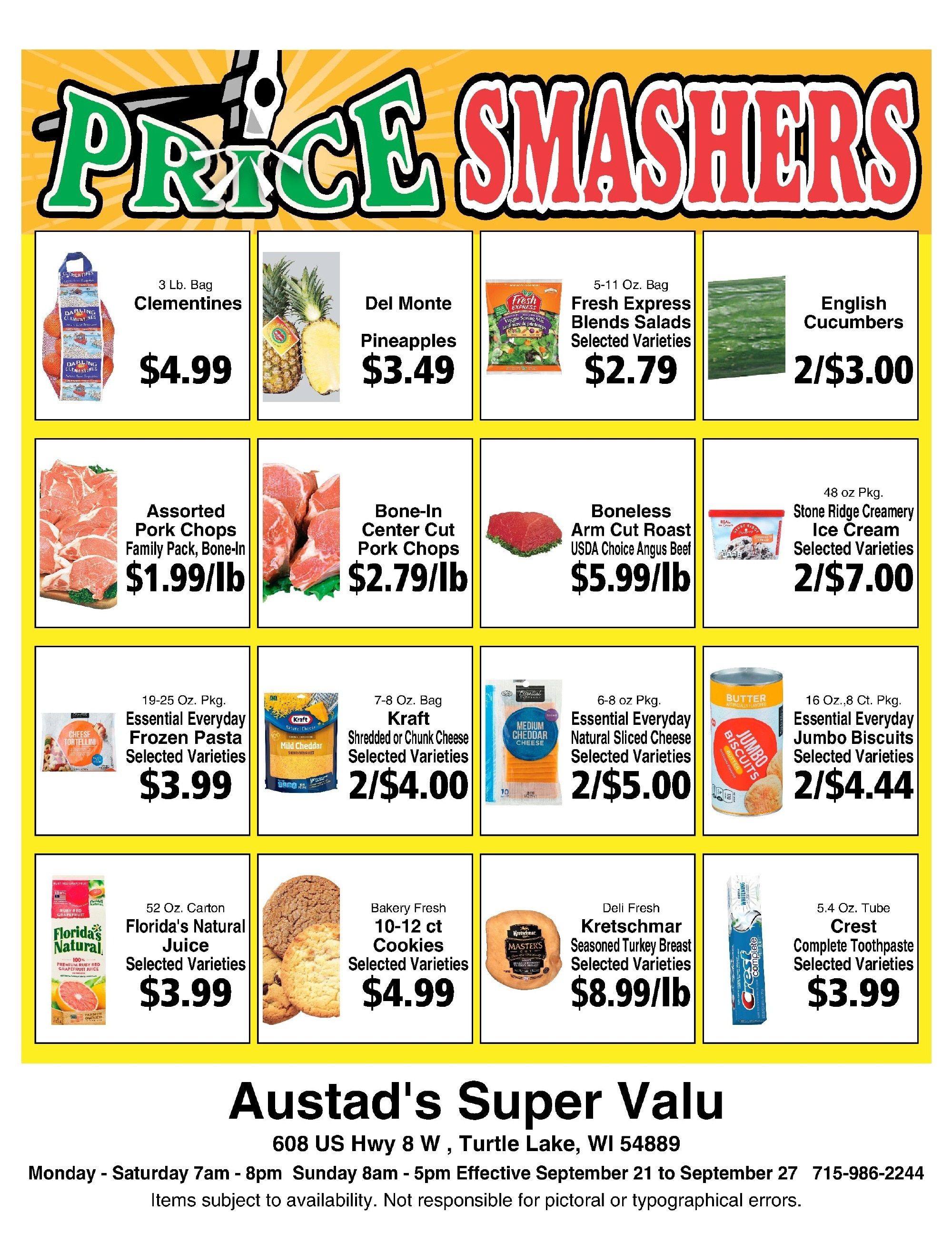 Austad's Supervalu Weekly Ad September 21 - 27, 2026