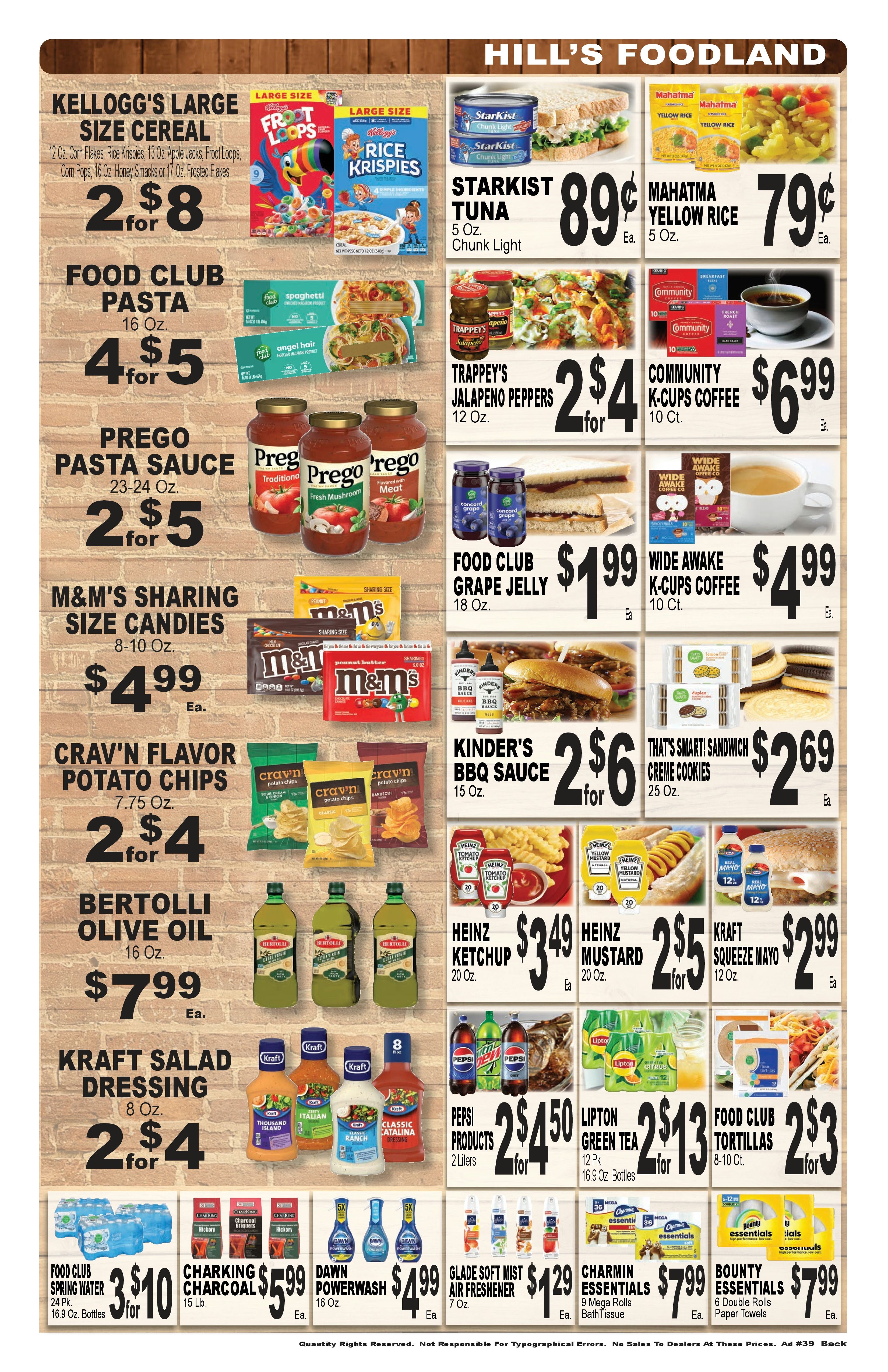 Hill's Foodland (851 Park Road, Pleasant Grove, AL) Weekly Ad September 21 - 27, 2026