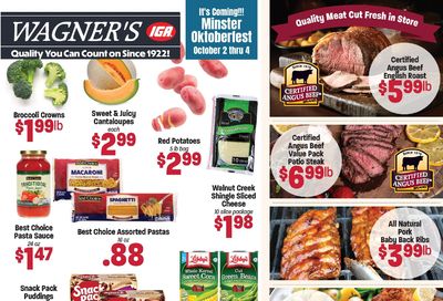 Wagner's IGA Weekly Ad September 21 - 27, 2026