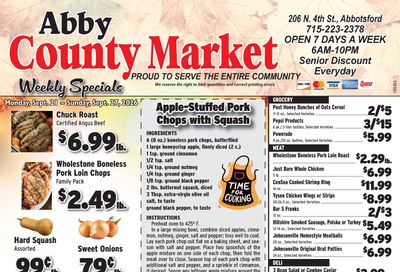 Abby County Market Weekly Ad September 21 - 27, 2026
