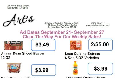 Art's Food Market Weekly Ad September 20 - 27, 2026