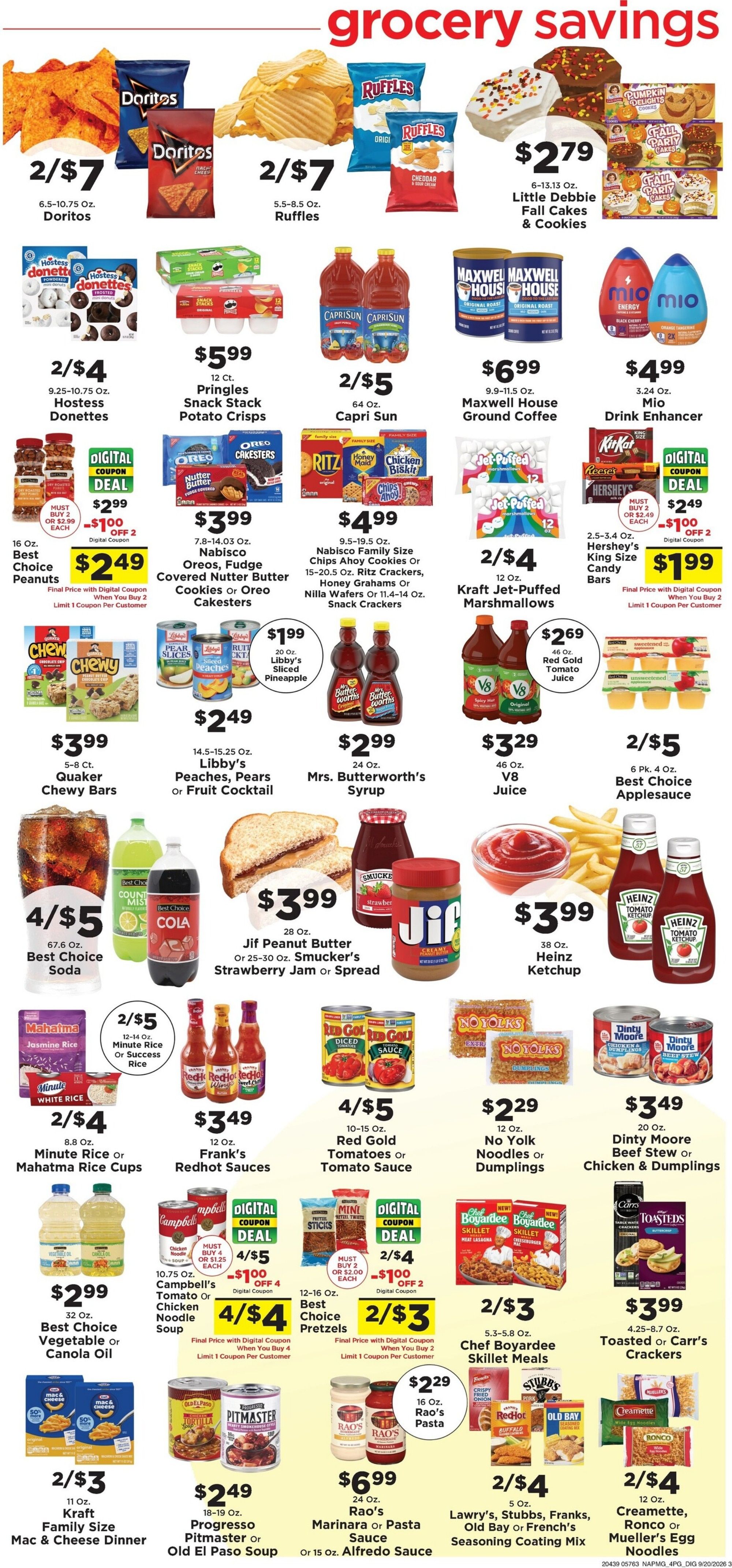 Taylorsville Country Mart Weekly Ad September 21 - 27, 2026