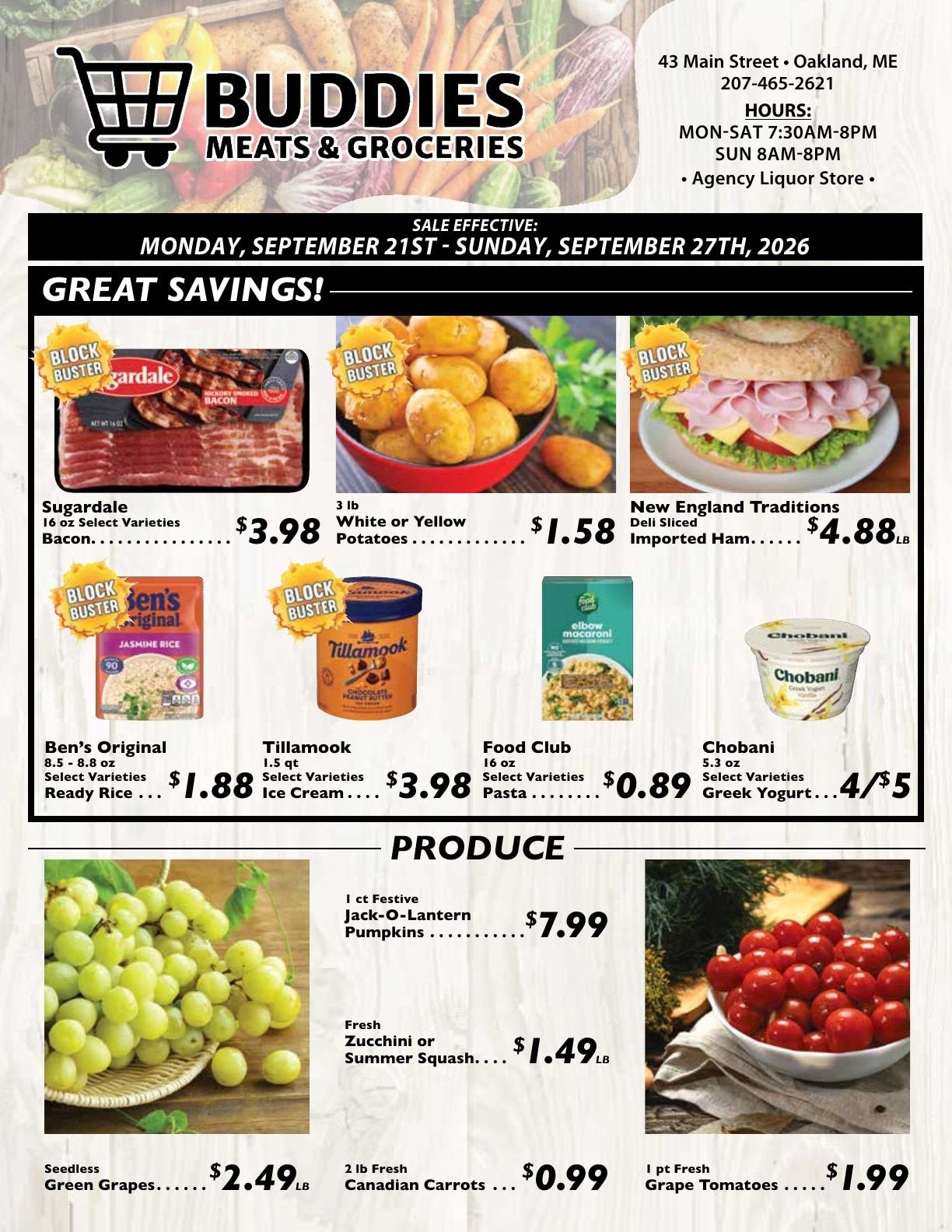 Buddies Meats & Groceries Weekly Ad September 21 - 27, 2026