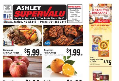 Ashley Supervalu Weekly Ad September 21 - 27, 2026