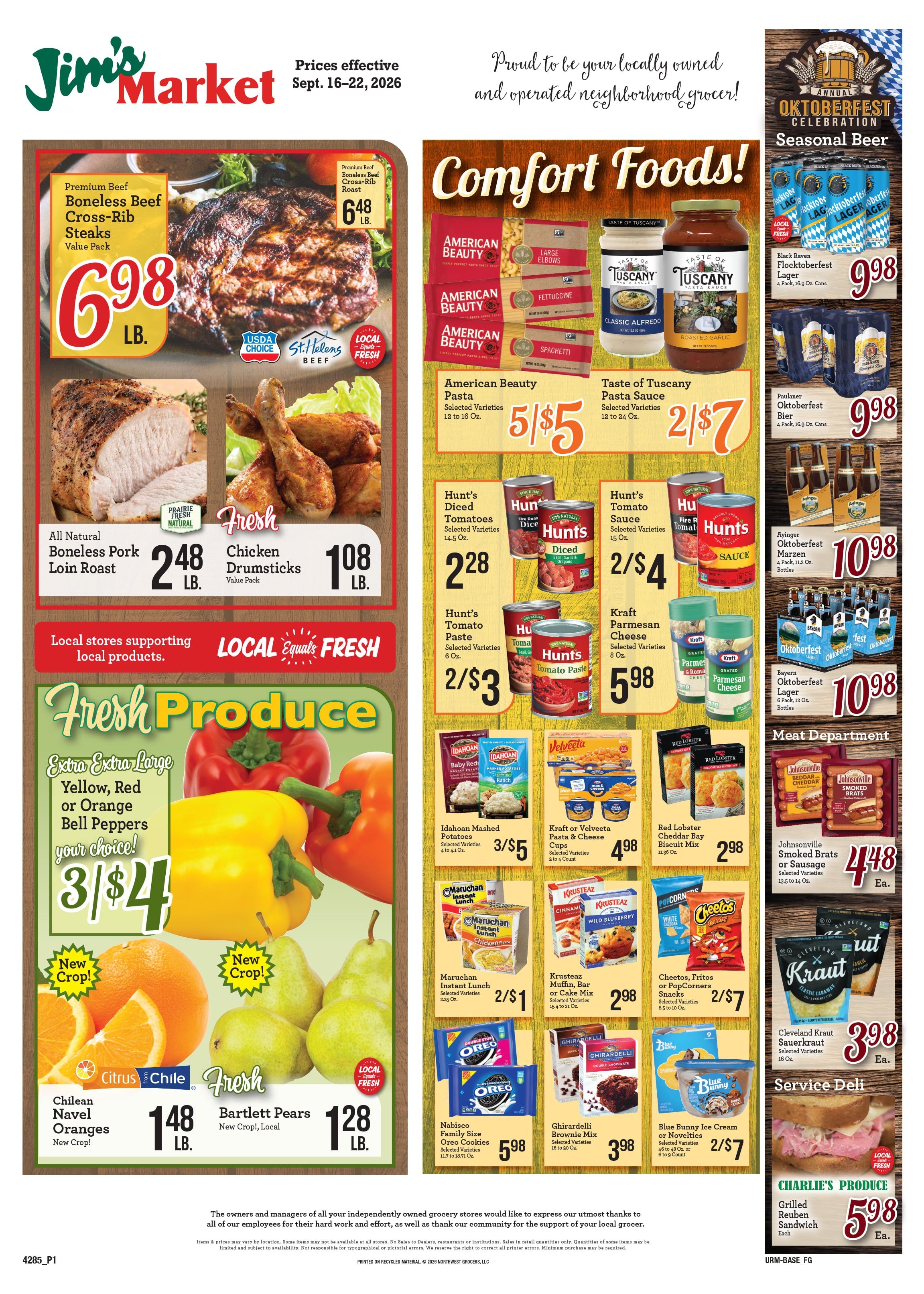 Jim's Market Weekly Ad September 16 - 22, 2026