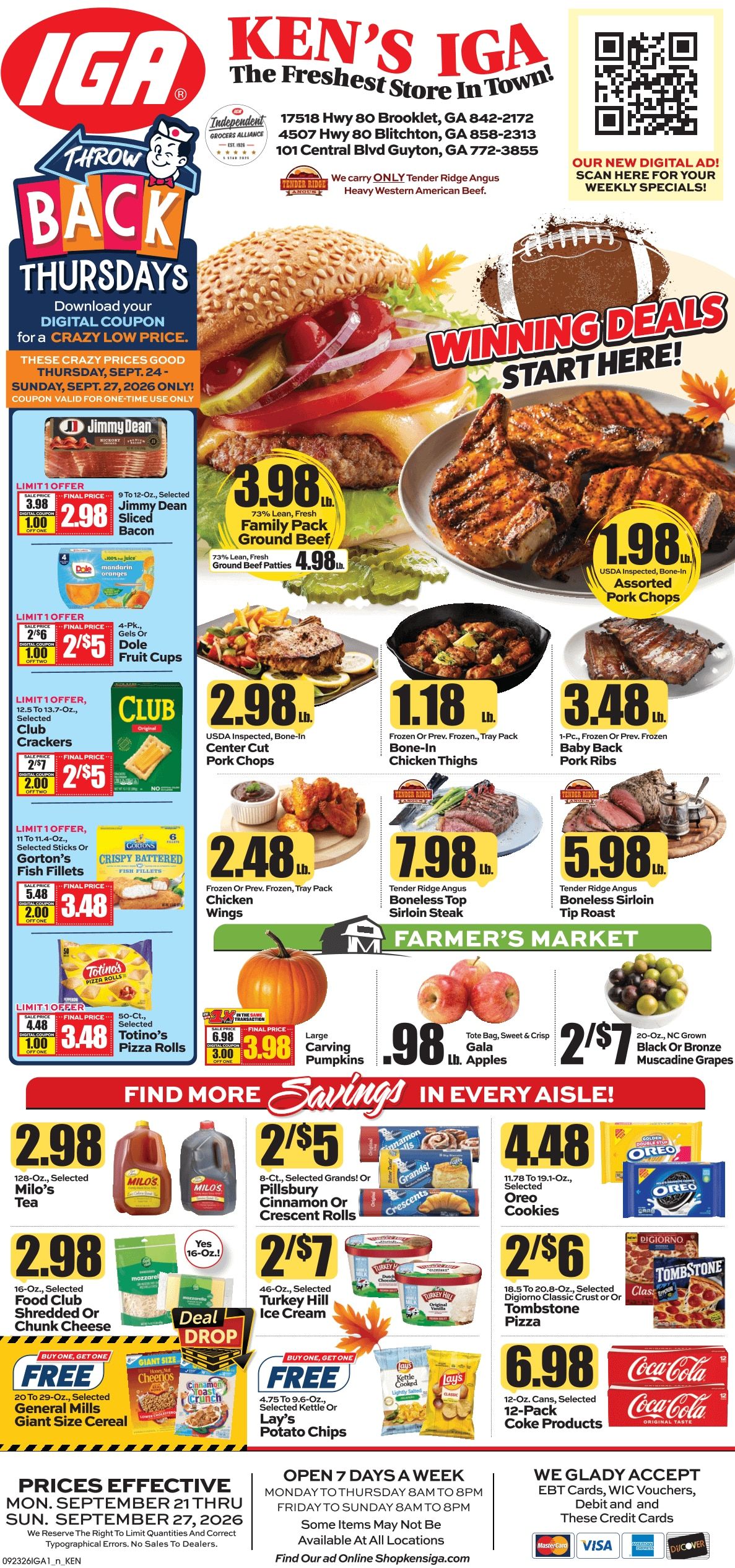 Ken's IGA Weekly Ad September 21 - 27, 2026