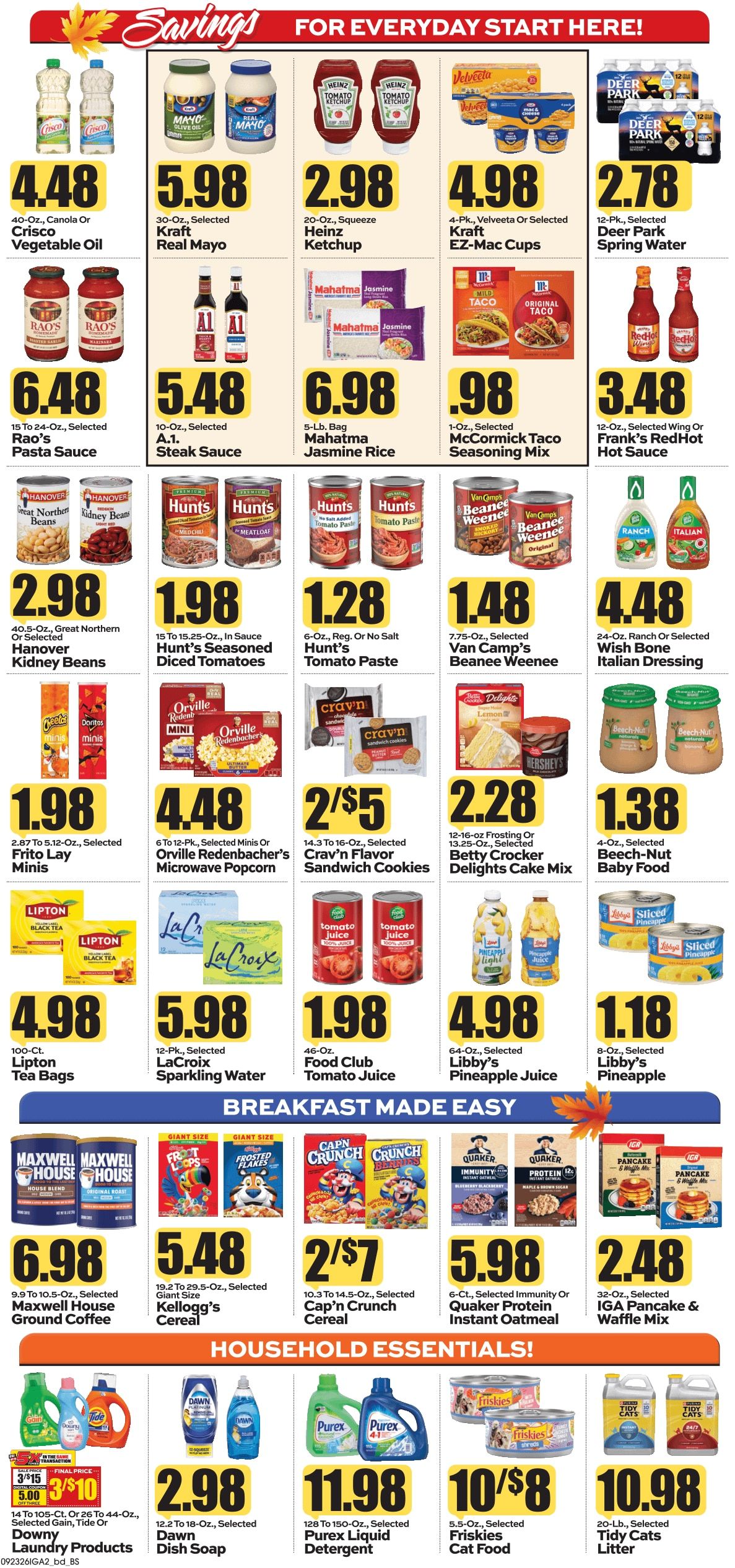 Ken's IGA Weekly Ad September 21 - 27, 2026