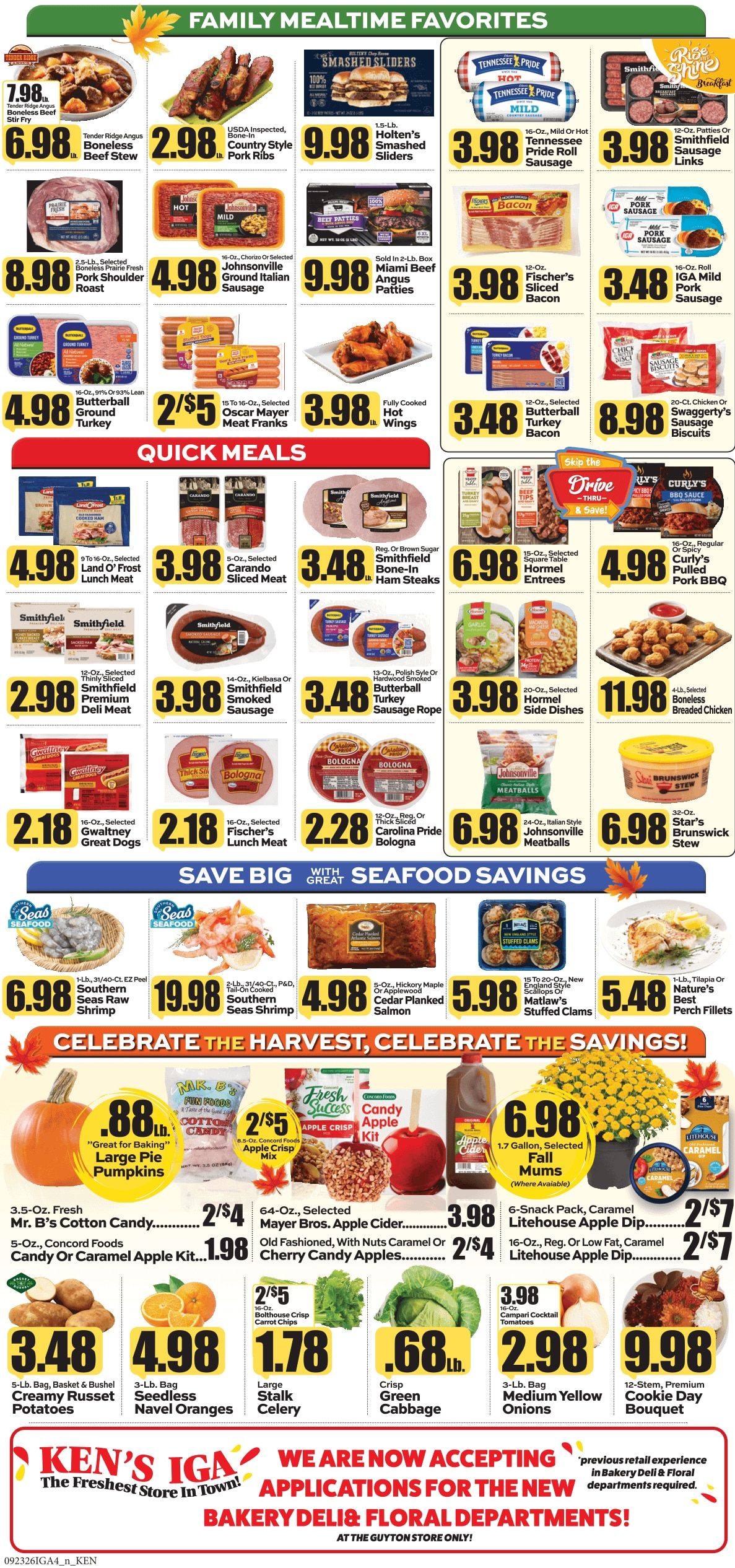 Ken's IGA Weekly Ad September 21 - 27, 2026