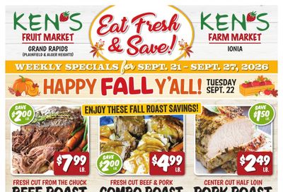 Ken's Fruit Market Weekly Ad September 21 - 27, 2026