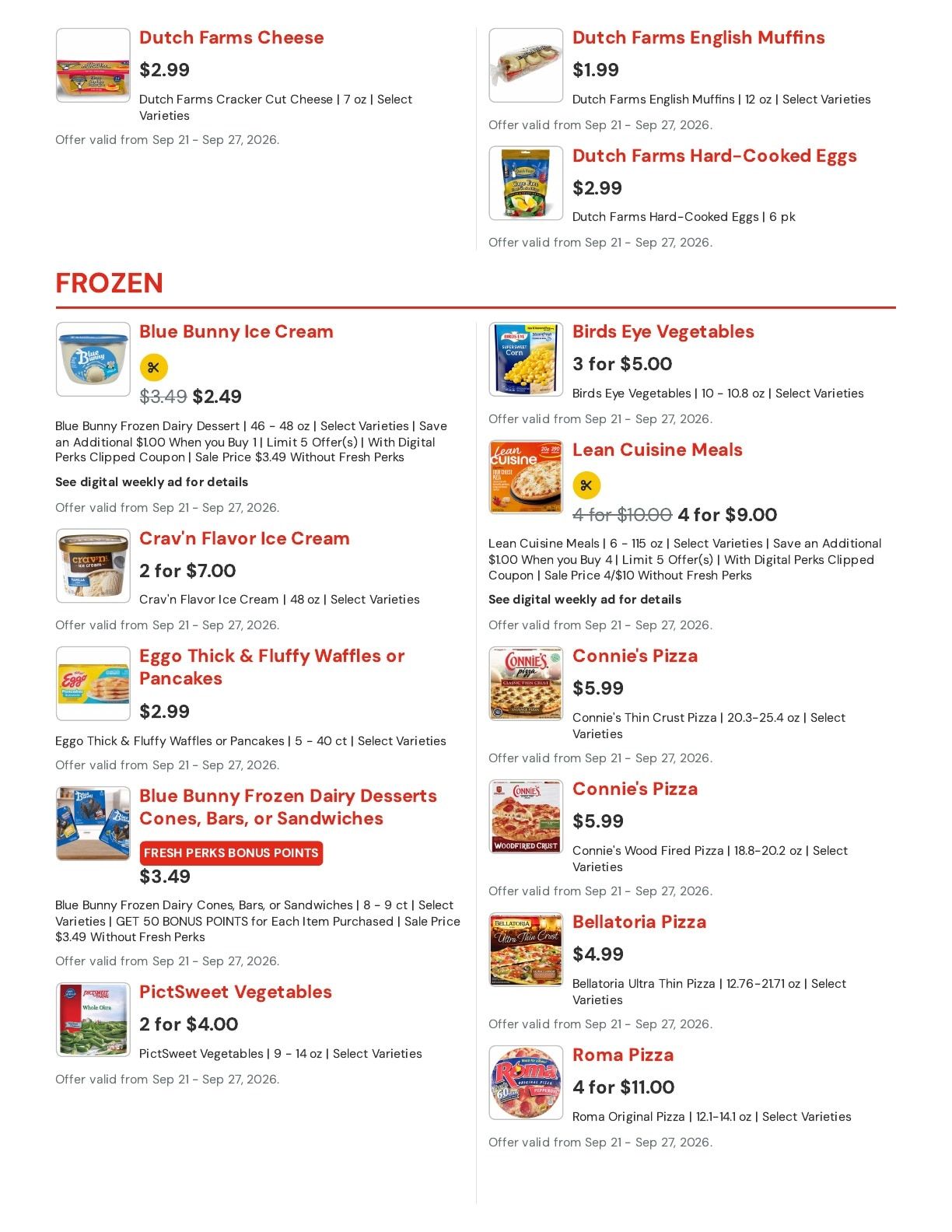Hansen's IGA (East Troy, WI) Weekly Ad September 21 - 27, 2026