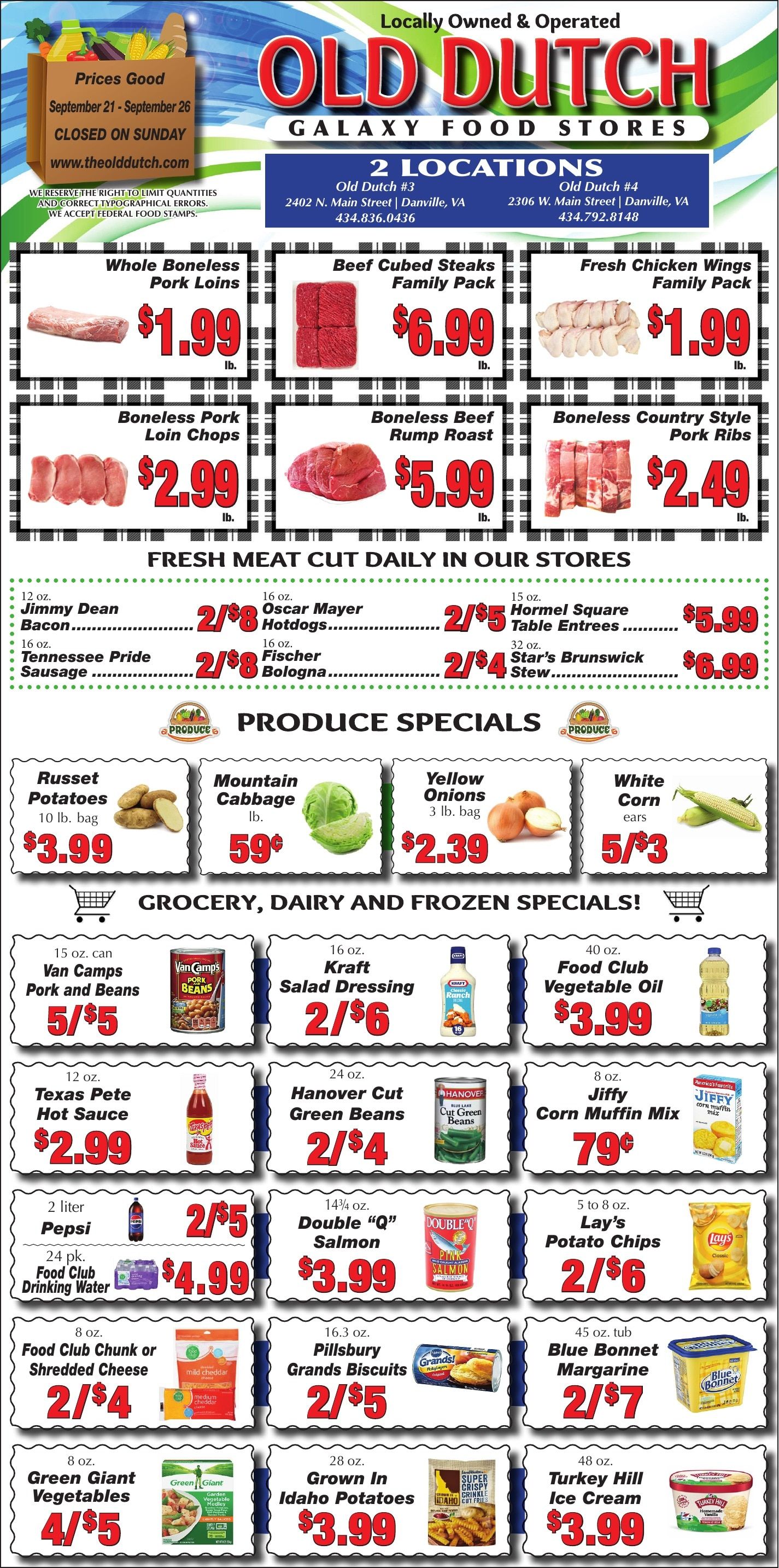 Old Dutch Supermarket Weekly Ad September 21 - 26, 2026