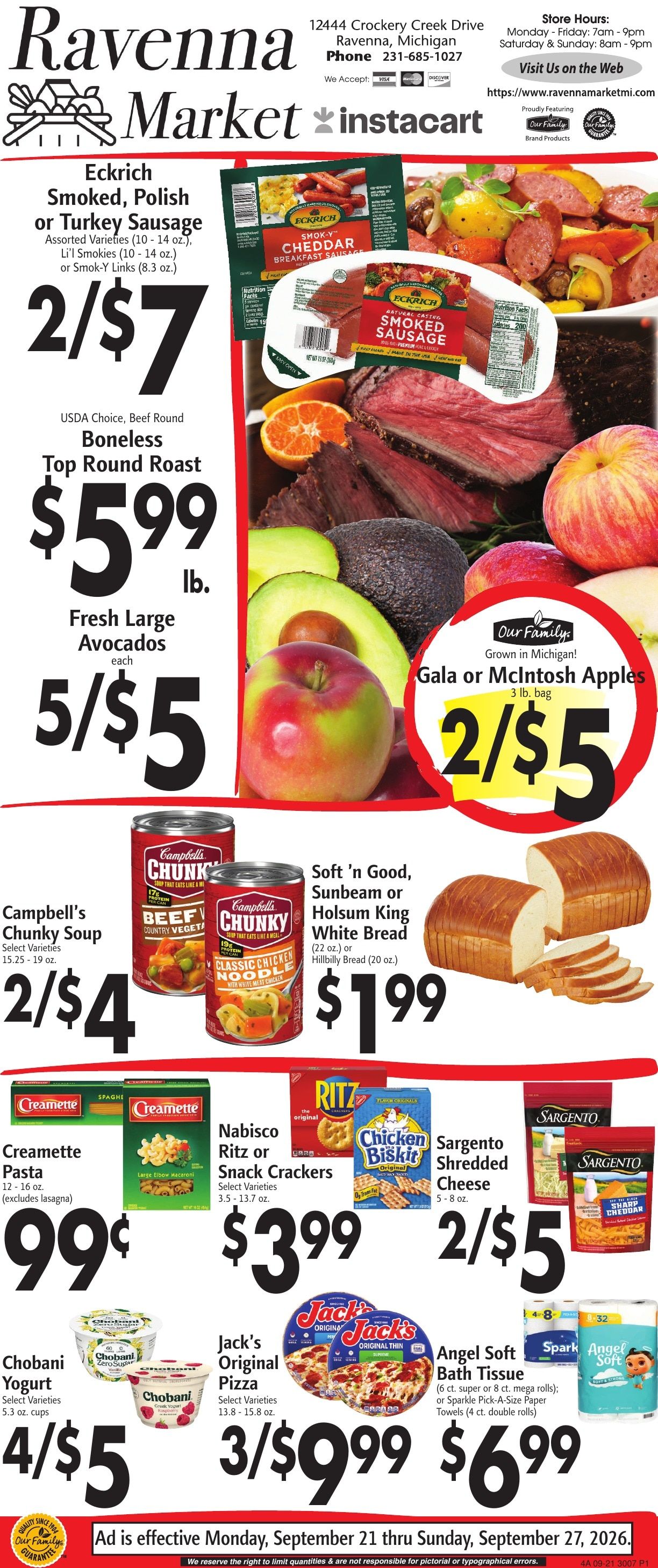 Ravenna Market Weekly Ad September 21 - 27, 2026