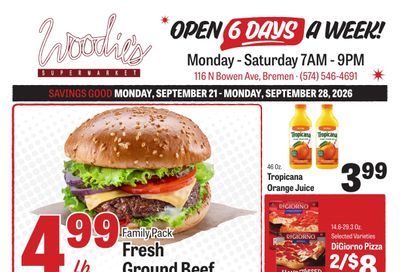 Woodie's Supermarket Weekly Ad September 21 - 27, 2026