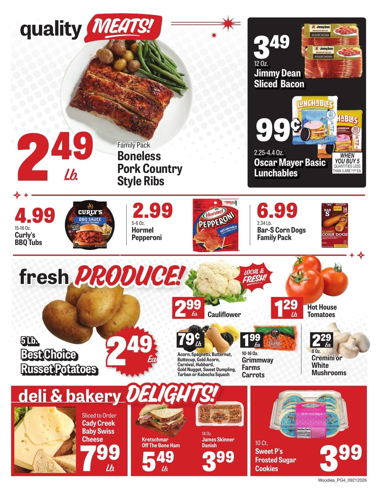 Woodie's Supermarket Weekly Ad September 21 - 27, 2026